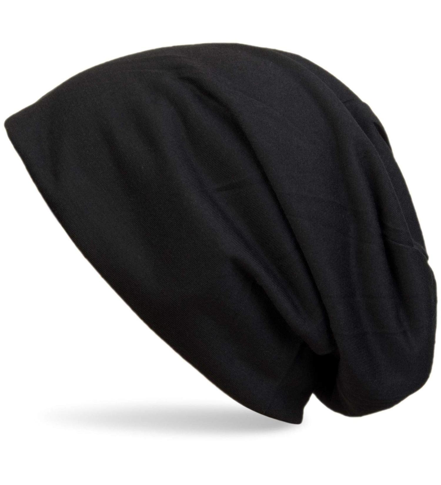 styleBREAKER Classic Slouch Beanie Hat - Light Soft Long Unisex Beanie - One Size Black | International Shipping Available - Buy Online on GoSupps.com