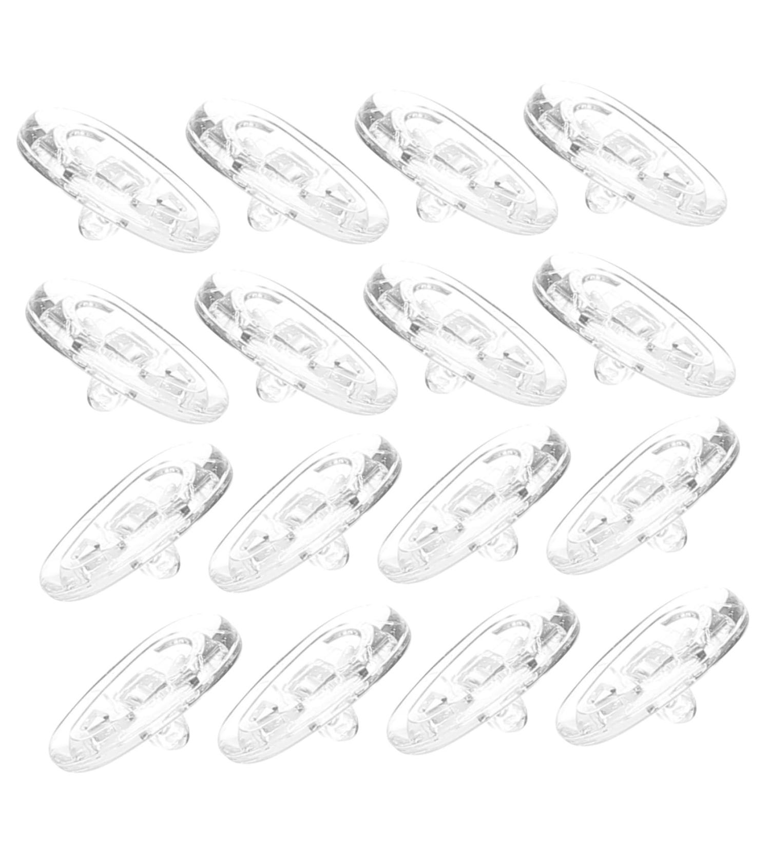 20 Pairs Silicone Nose Pads for Glasses - Non-Slip Reusable Adhesive Grips - Transparent Eyeglass Replacement Nose Pads for Comfort - Buy Online on GoSupps.com