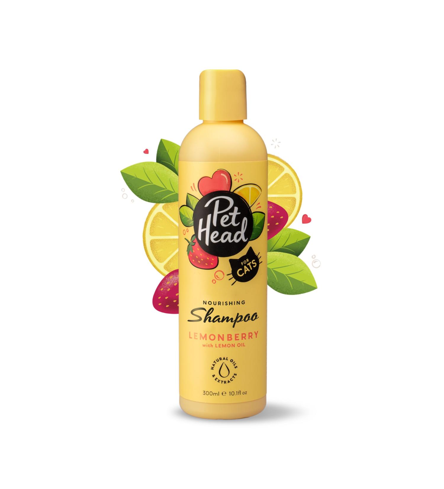 PET HEAD Cat Shampoo 300ml Felin Good Fruity Scent Best Shampoo for Smelly Cats Nourishing & Deodorising Professional Grooming Vegan Natural ph-Neutral Lick-Safe Gentle Formula For Kittens - Buy Online on GoSupps.com