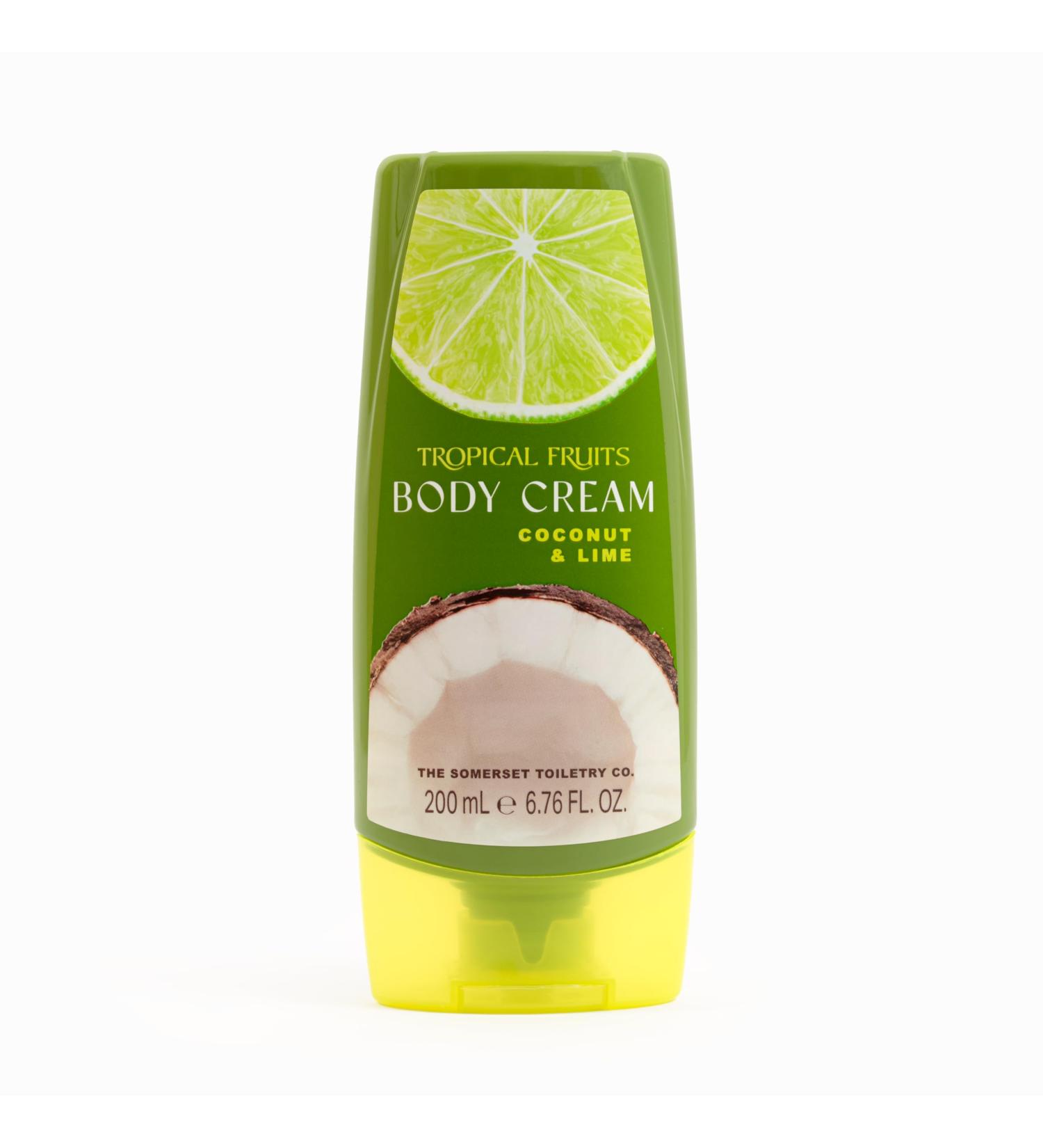 Tropical Fruits Coconut and Lime Body Cream 200ml - Buy Online on GoSupps.com