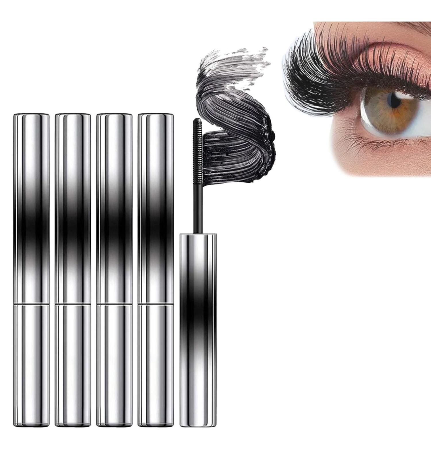  blmcoos Iron Wand Mascara Waterproof Adjustable Curly Eyelashes 3D Natural Volume and Length Long Lasting Wipe Resistant No Flaking Tint No Clumping Wall Metal Black (4) - Buy Online on GoSupps.com