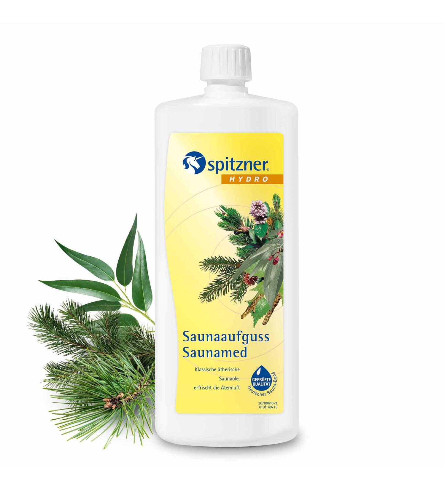 Sauna Infusion 'Saunamed' 1000 ml by Spitzner - Enhance Your Sauna Experience Worldwide - Buy Online on GoSupps.com