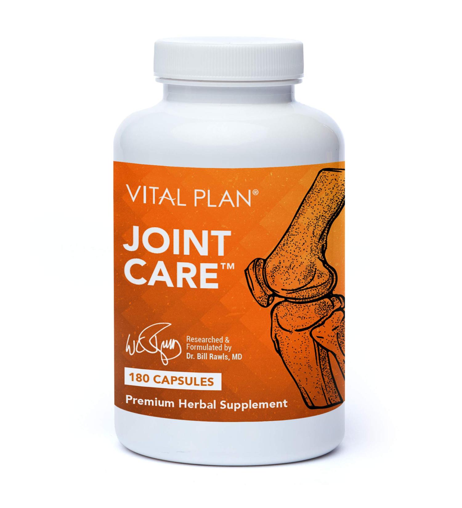 Vital Plan Joint Care Supplement | Shellfish-Free Clinical-Grade | Acumin Turmeric, Boswellia, Bromelain & Hyaluronic Acid | 180 Capsules - Buy Online on GoSupps.com
