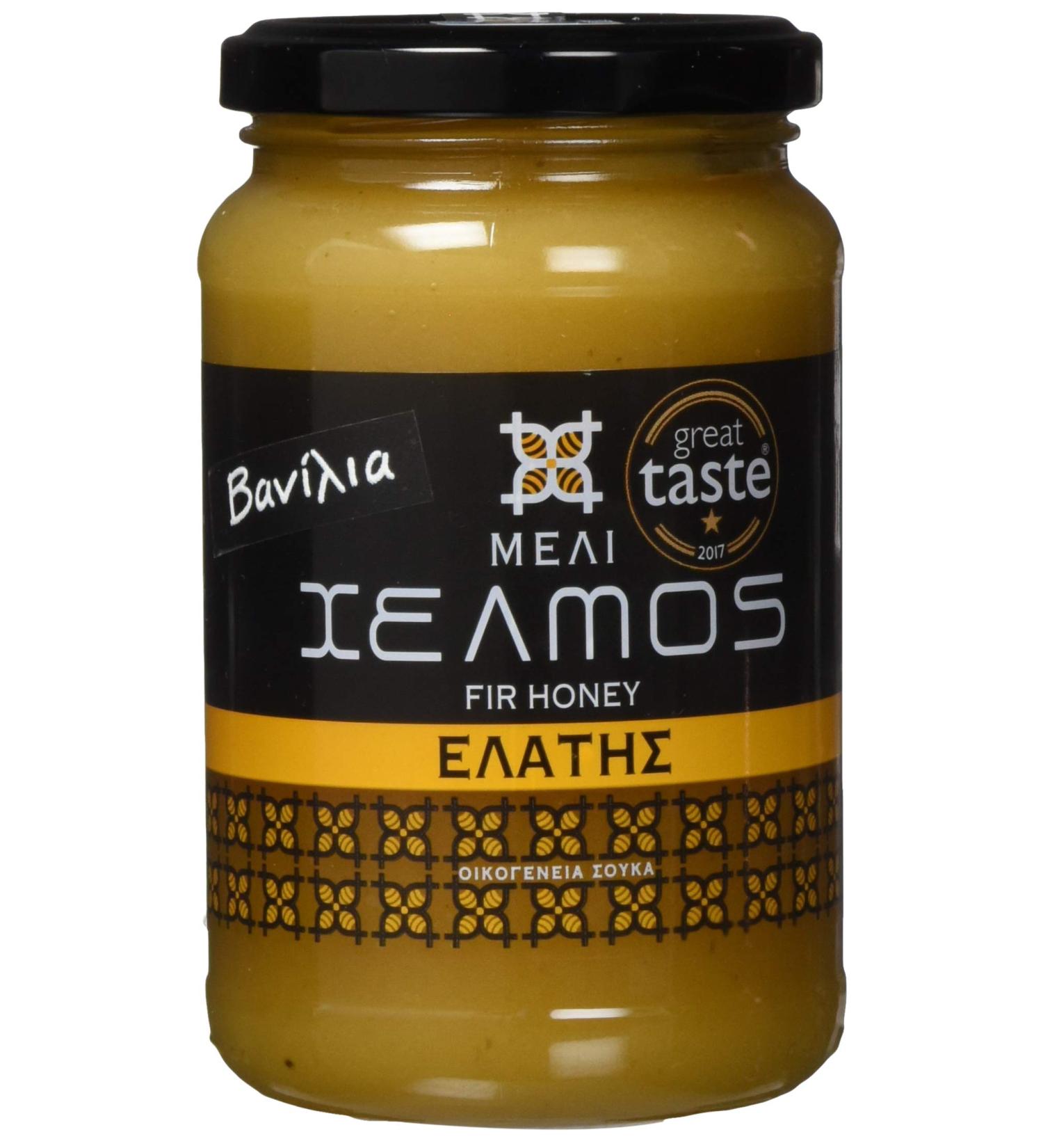 Buy Helmos Greek Black Pine Honey 480g - Pure Natural Sweetener for International Shipping - Buy Online on GoSupps.com