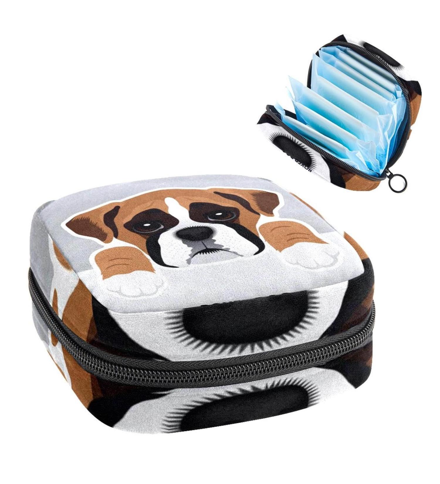 GIAPB Period Bag - Boxer Dog Color 1941 | Sanitary Napkin Storage & Travel Makeup Pouch - Buy Online on GoSupps.com