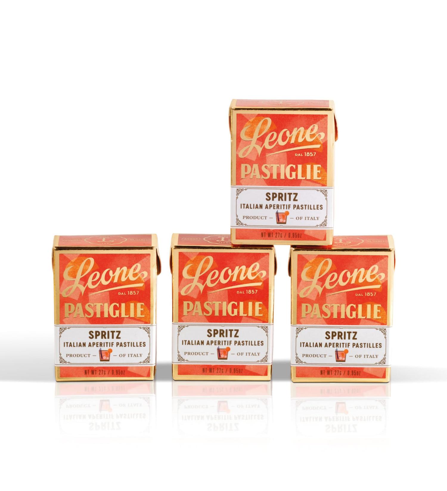 Buy Leone Pastiglie Spritz - Gluten-Free & Vegan Bonbondose - 4x27g | International Shipping Available - Buy Online on GoSupps.com