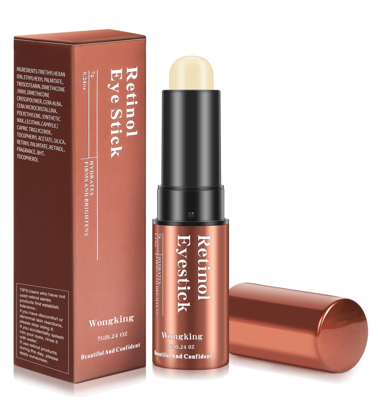 Retinol Eye Stick 0.24oz - Anti-Aging Under Eye Cream for Puffiness, Bags, Dark Circles & Fine Lines - Visible Results in 3-4 Weeks - Buy Online on GoSupps.com