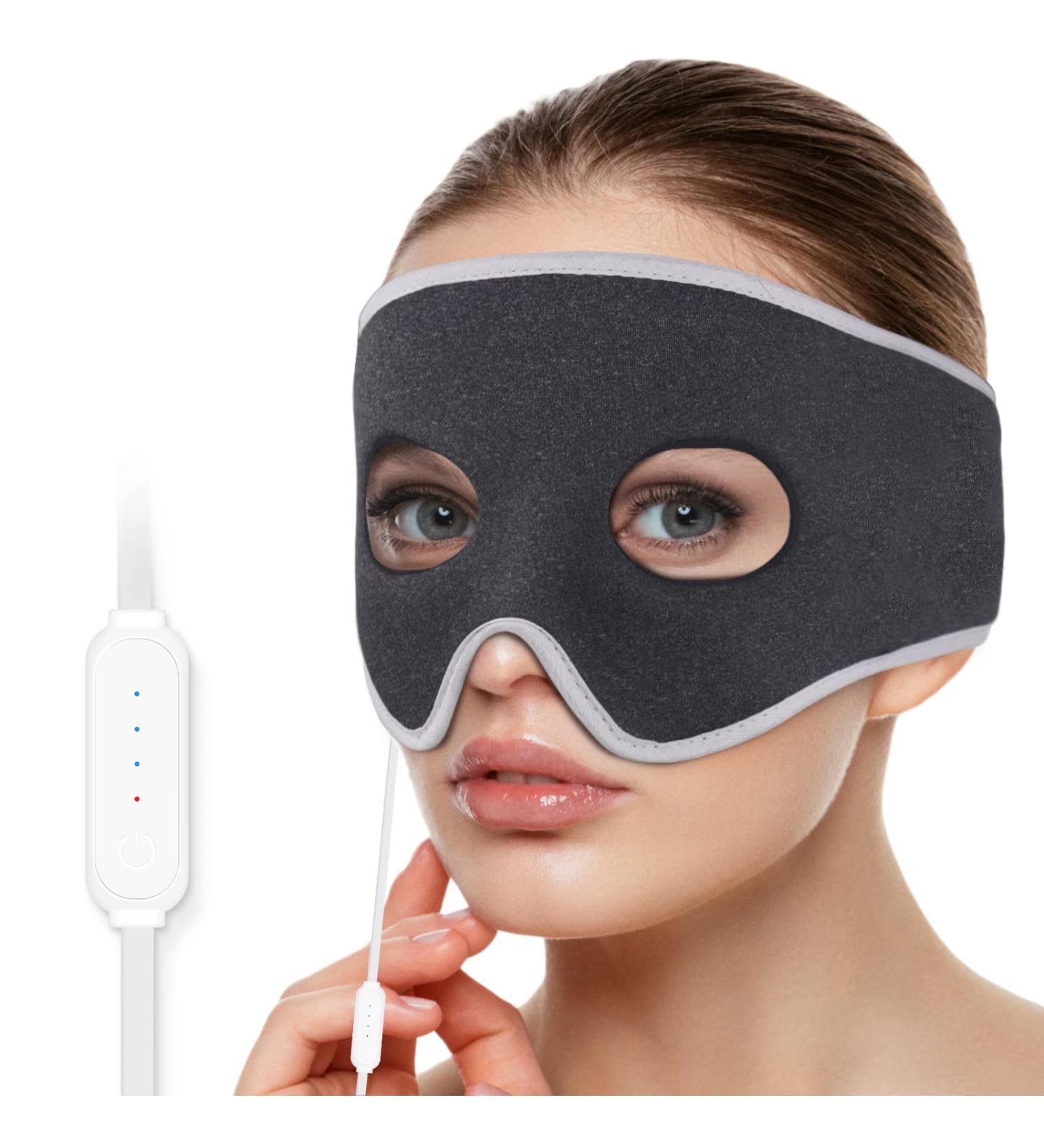Comfheat USB Sinus Relief Mask - Moist Heat Face Heating Pad for Sinus Pressure, Nasal Congestion, Sinusitis - 3 Heat Settings, Warm Compress Therapy for Allergies, Stress - Ideal for Car Travel - Buy Online on GoSupps.com