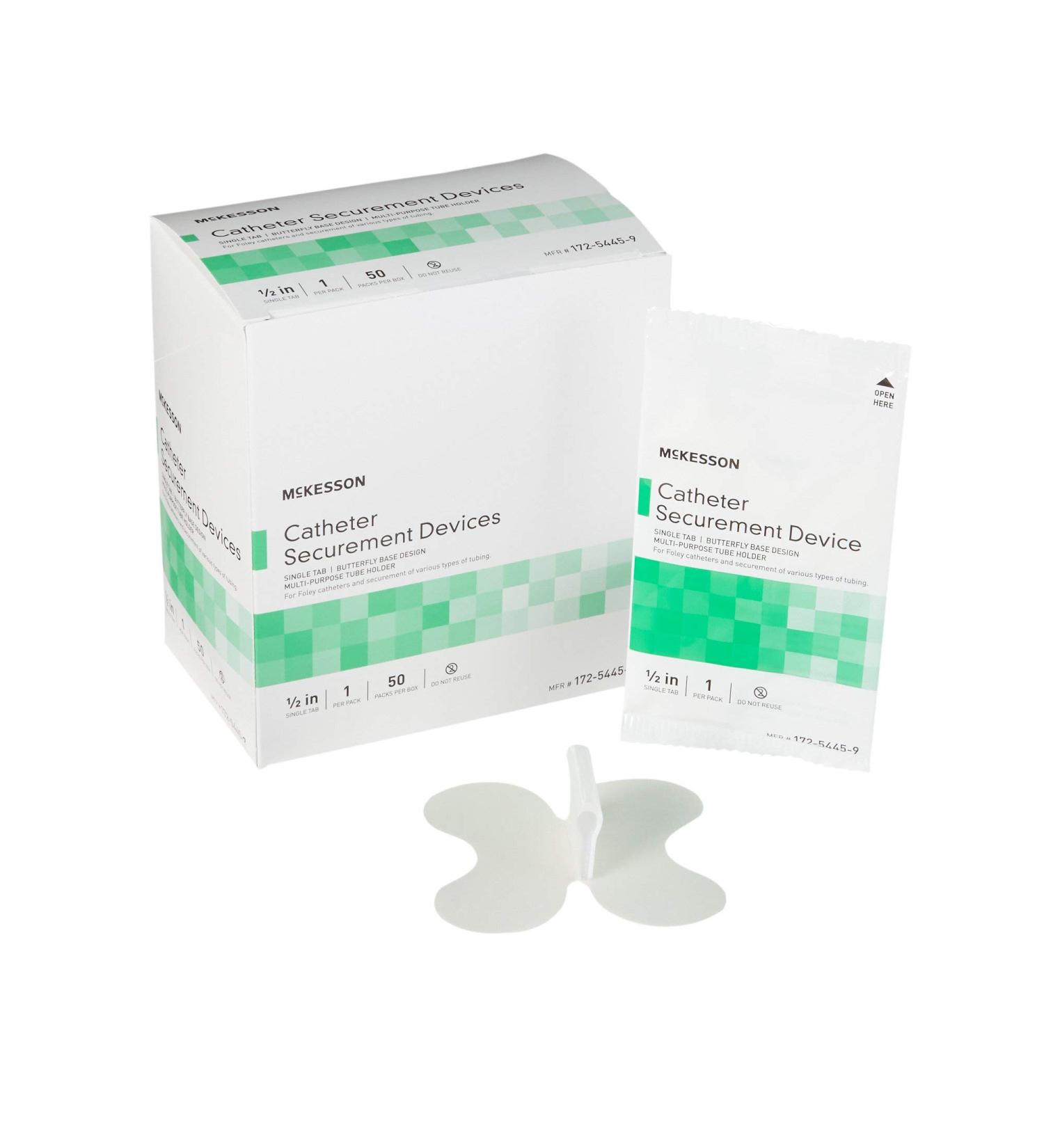 Buy McKesson Catheter Securement Device - Single Tab Butterfly Base Multi-Purpose Tube Holder (400 Count) | International Shipping Available - Buy Online on GoSupps.com