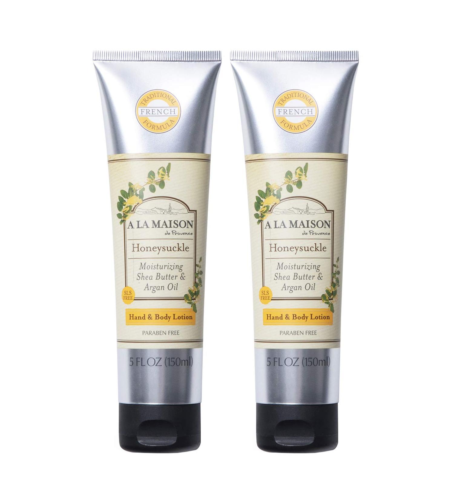 A LA MAISON Honeysuckle Lotion for Dry Skin - Natural Hand and Body Lotion 5 oz (Pack of 2) - Buy Online on GoSupps.com