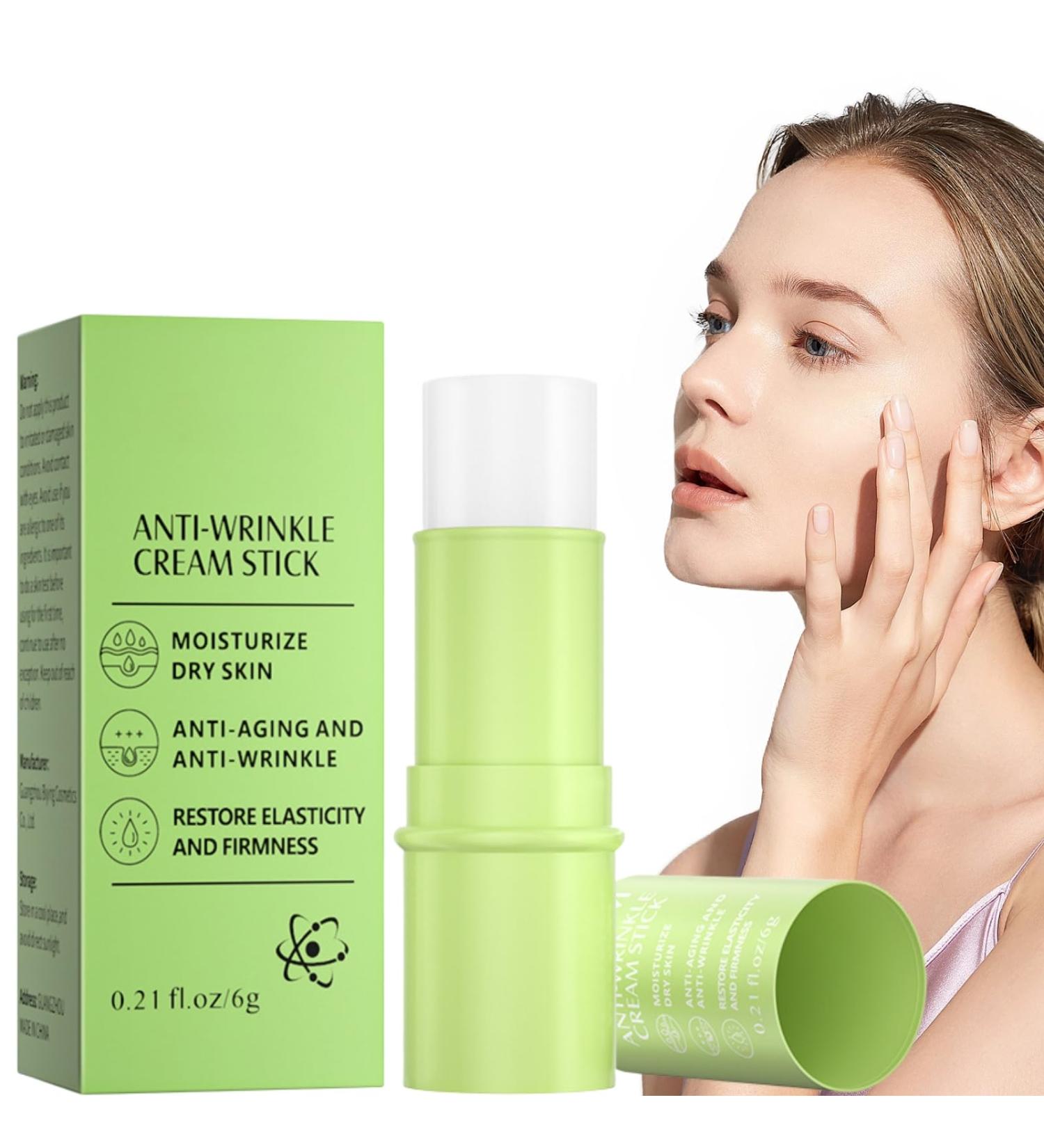 IZBEAUVO Anti-Wrinkle Cream Stick Oily Skin Moisturiser Face Cream For Women & Men Face Care Stick For 24h Moisture Care Anti Aging Fade Fine Lines Instant Face Lift With Hexapeptide Retinol - Buy Online on GoSupps.com
