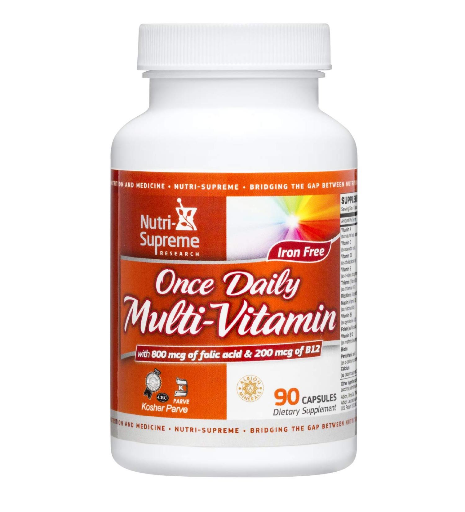 Nutri Supreme Research Once Daily Multi - Vitamin 90 Capsules