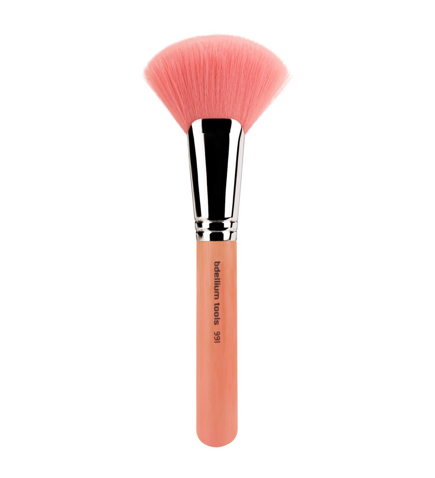 Buy Bdellium Tools Professional Makeup Brush - Pink Bambu 991 Face Fan | Soft Synthetic Fibers for Cheekbone Definition - International Shipping Available - Buy Online on GoSupps.com