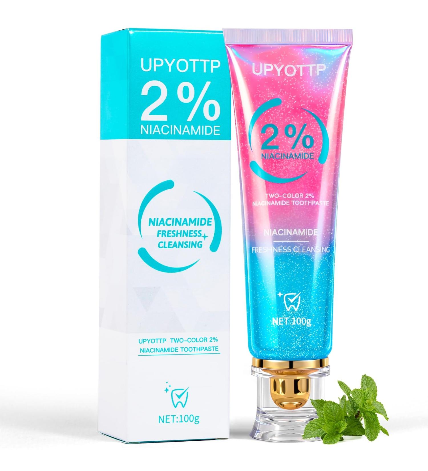 Niacinamide Whitening Toothpaste Niacinamide Intensive Whitening Toothpaste Fresh Breath Improves Gum Health Fluoride-Free Suitable for Sensitive Teeth(1pcs) 3.53 Ounce (Pack of 1) - Buy Online on GoSupps.com