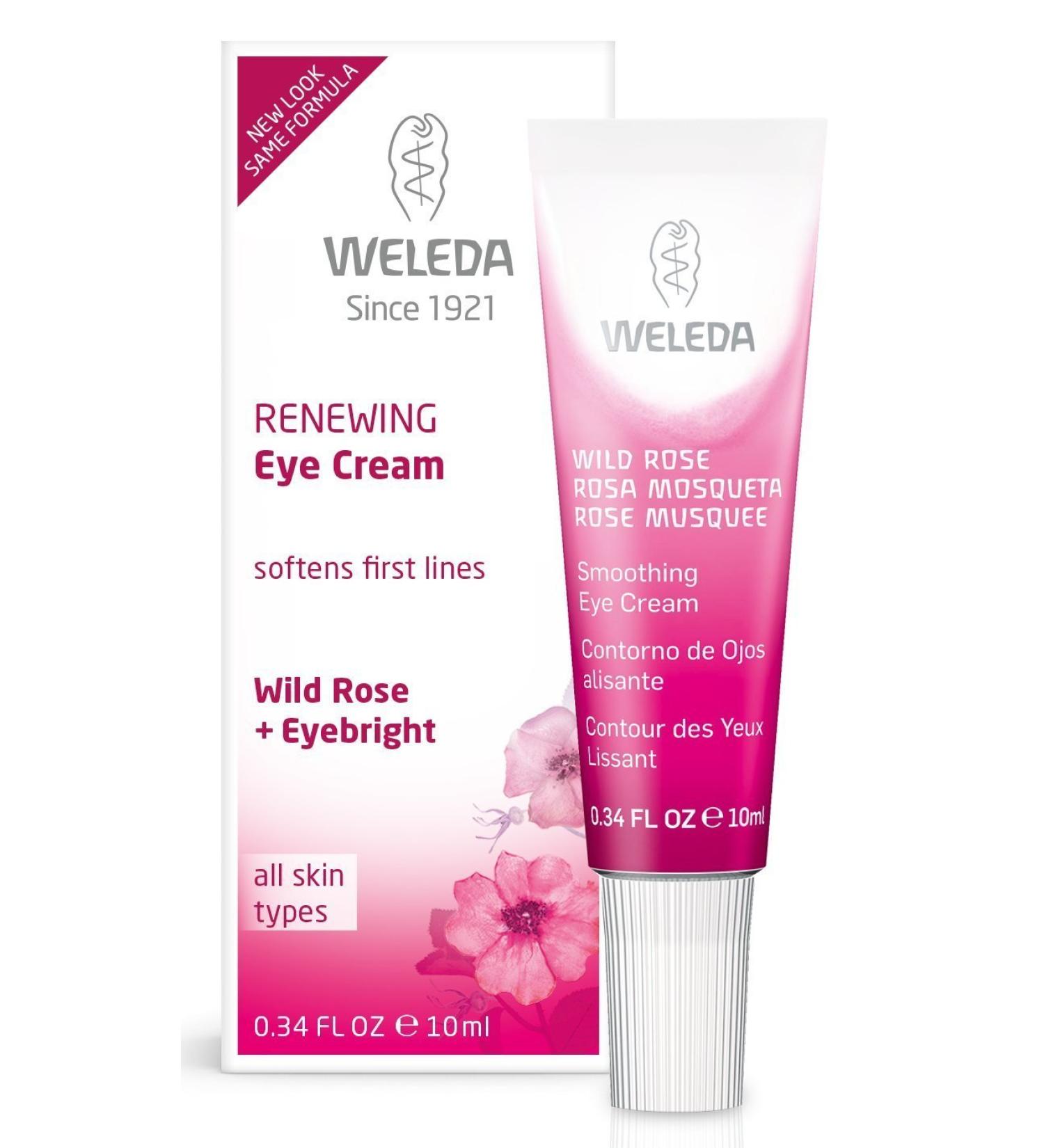 Weleda Renewing Eye Cream with Wild Rose Extracts for All Skin Types - 0.34 fl oz (10 ml) - Buy Online on GoSupps.com