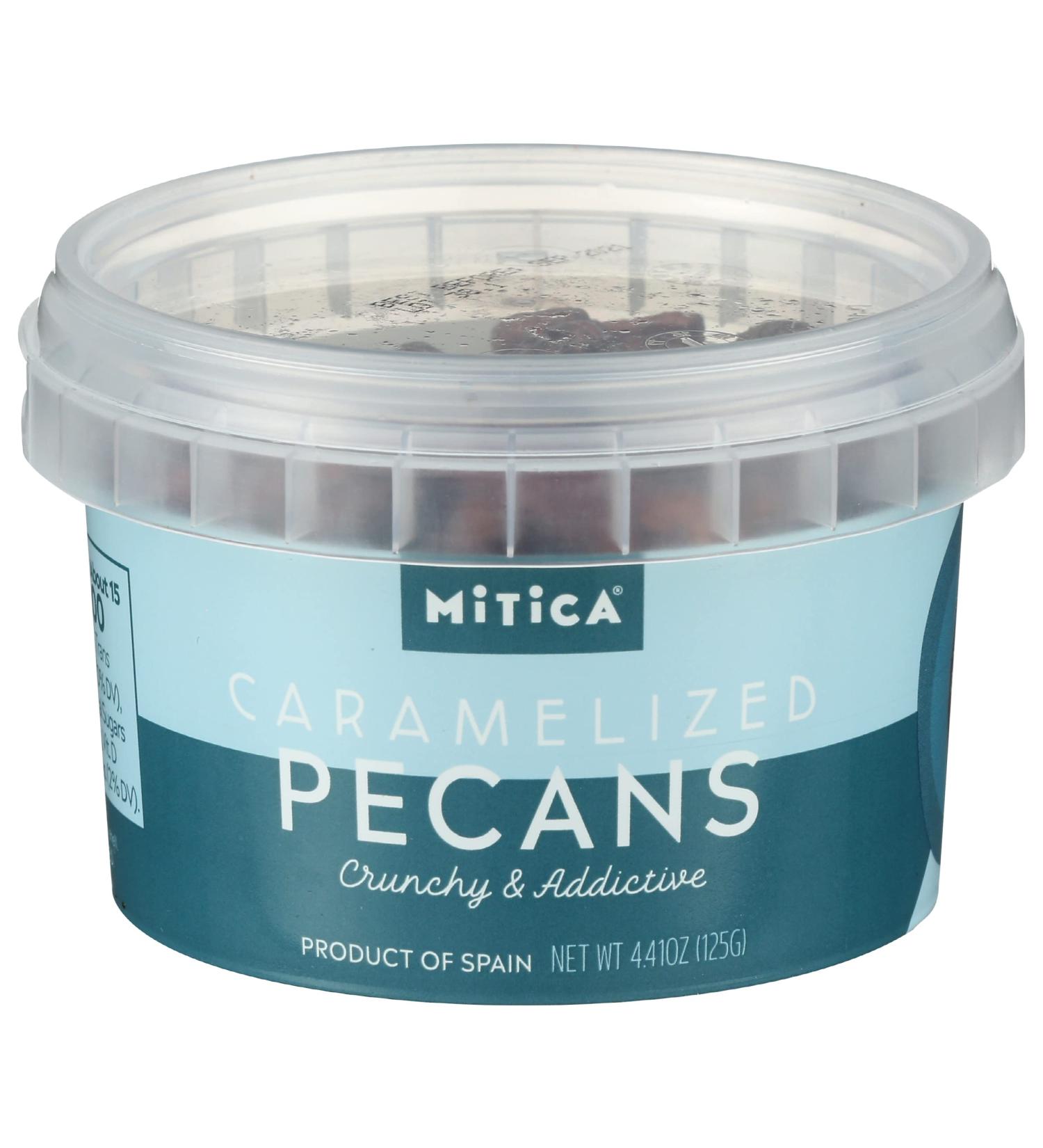 Mitica Caramelized Pecans (4.41 oz) - Prepacked Gourmet Treat - Buy Online on GoSupps.com