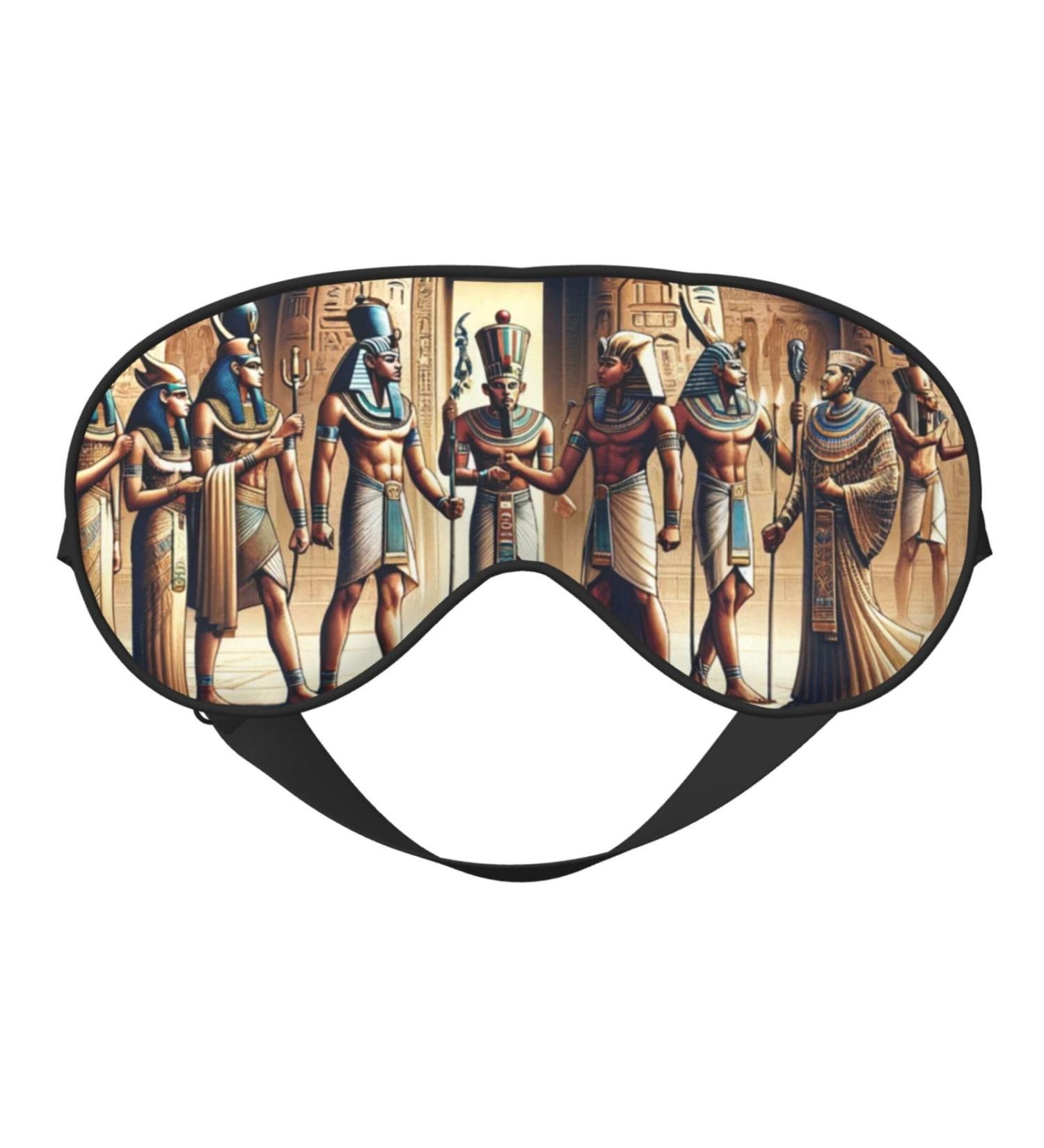 Double-Sided Egyptian Pharaohs Eye Mask | Unisex Night Sleep Shade Cover - Buy Online on GoSupps.com