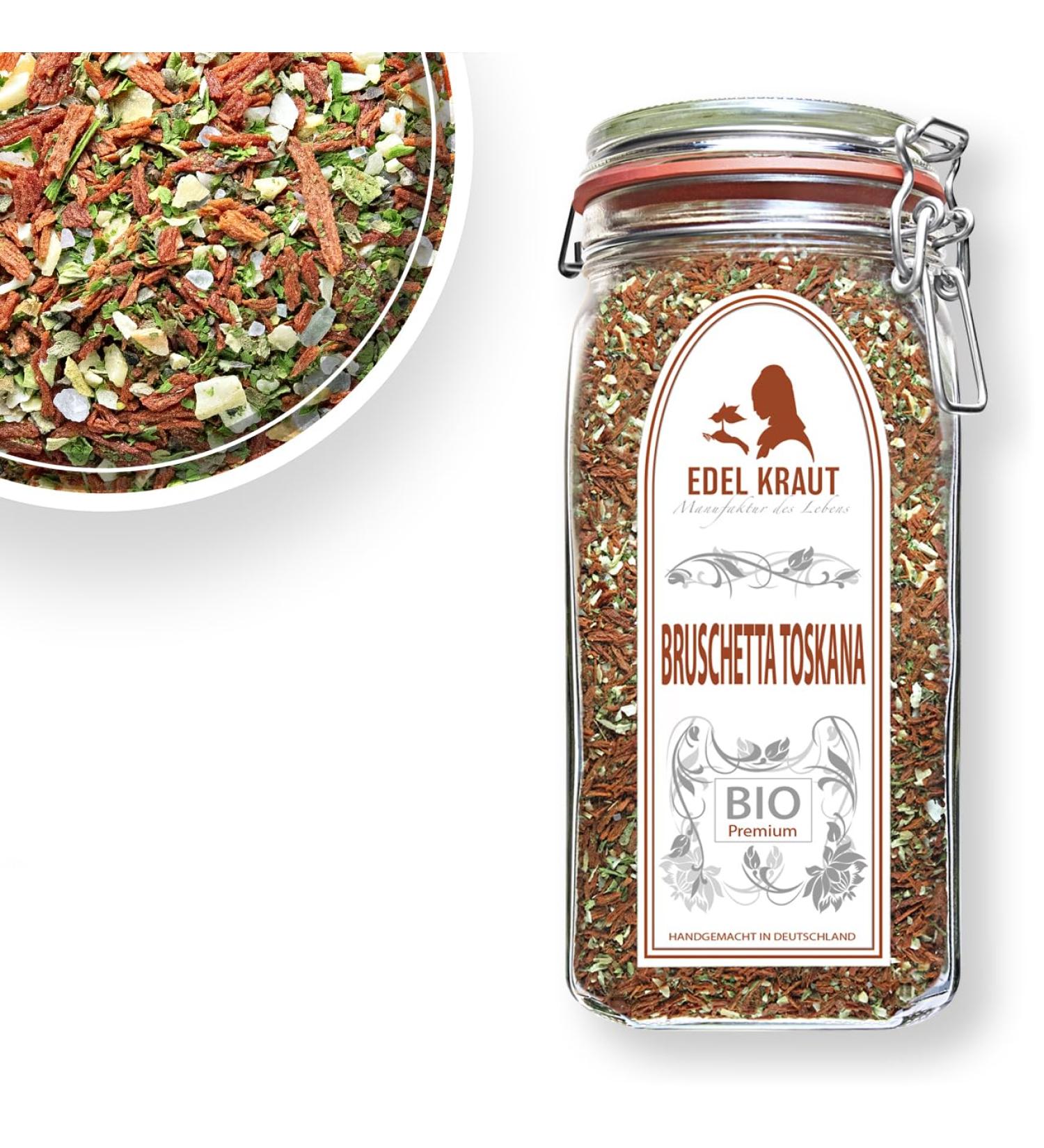 Bruschetta Tuscany Organic Spice Mixture 550g | Noble Herb - 100% Natural Additive-Free Certified Organic Blend - Buy Online on GoSupps.com