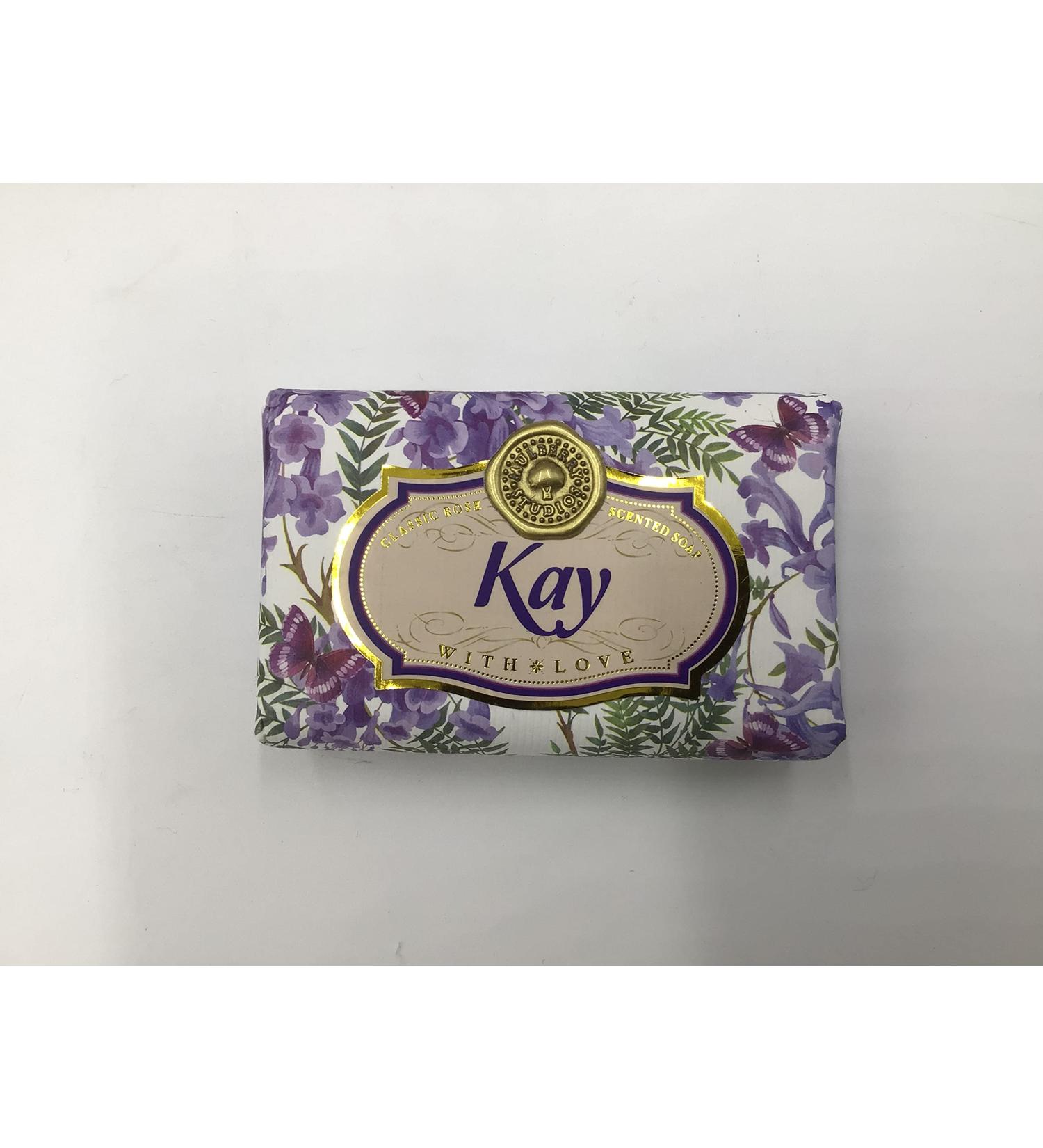 Kay - Gift Soap Bar For Her Birthday Rose Scent Mum Grandmother Cleanser Lather Present Girl