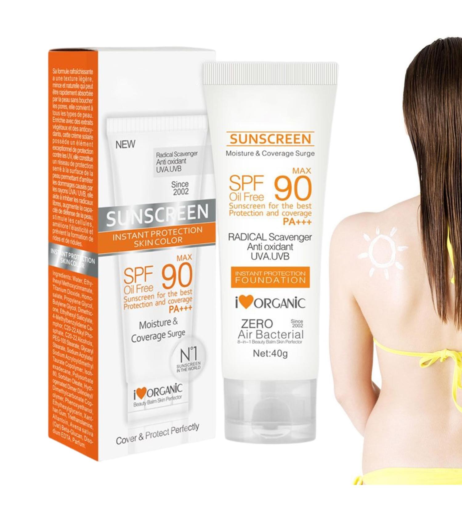  LINGJIONG sun cream spf 90 sun block spf 90 natural sunscreen oil free face sunscreen face sunscreen face sunscreen face sunscreen Lingjiong - Buy Online on GoSupps.com
