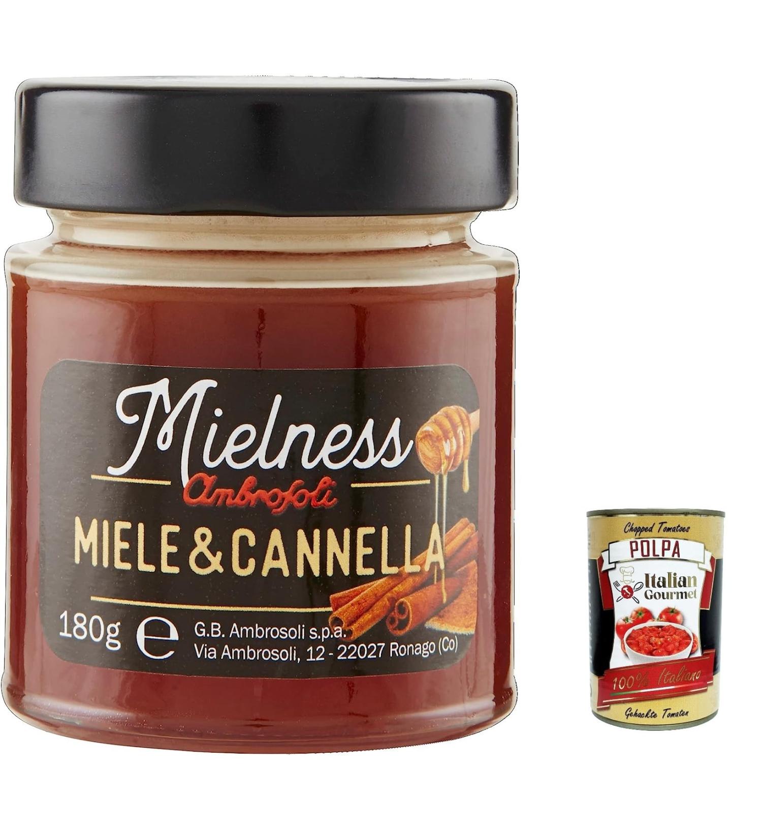Ambrosoli Mielnsess Miele e Zenzero Pack of 12 flower honeys with ginger extract 180 g + polpa italian Gourmet 400 g - Buy Online on GoSupps.com