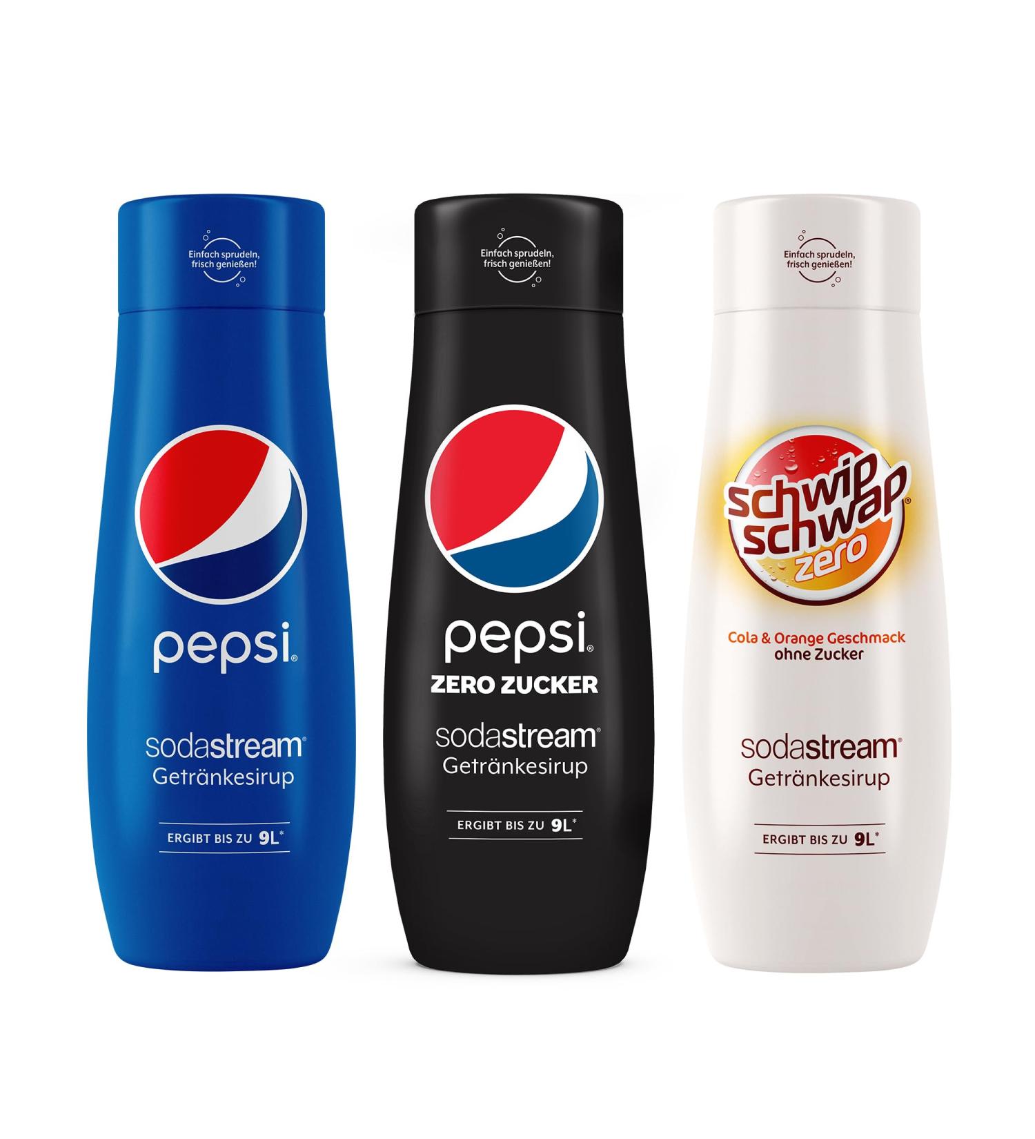Buy Sodastream Pepsi Syrup Bundle - 3x440ml for Up to 9L of Refreshing Drinks - Buy Online on GoSupps.com
