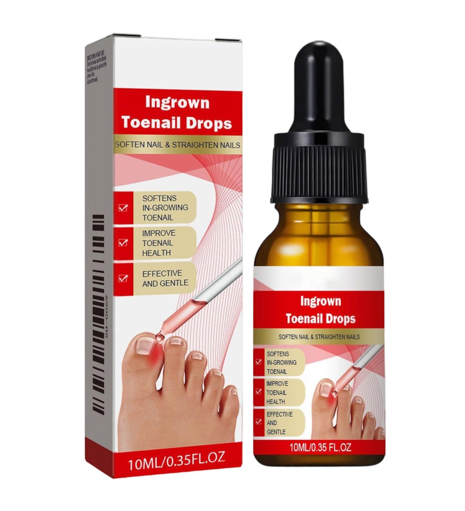 Nail and Toenail Strengthening Liquid | 10ml Ingrown Toenail Corrector Drops Beauty Care for Hands and Feet Nighttime Travel Treatment for Dry Damaged Cracked Curved Fragile and Chipped Nails - Buy Online on GoSupps.com
