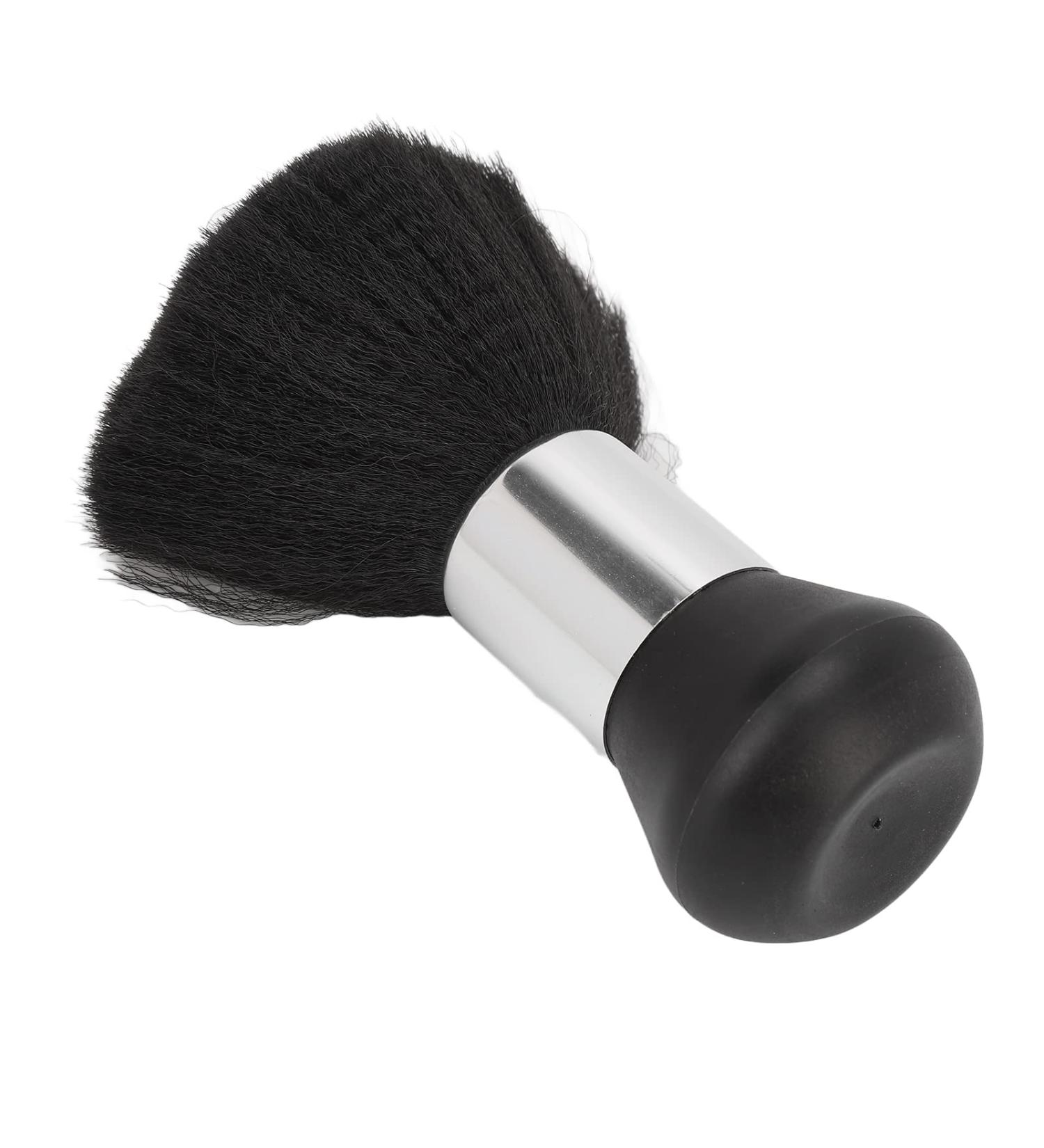 Qukaim Neck Dust Brush Hair Cutting Neck Dust Brush Ergonomic Black Face Neck Hair Dust Cleaning Brush for Home Salon - Buy Online on GoSupps.com