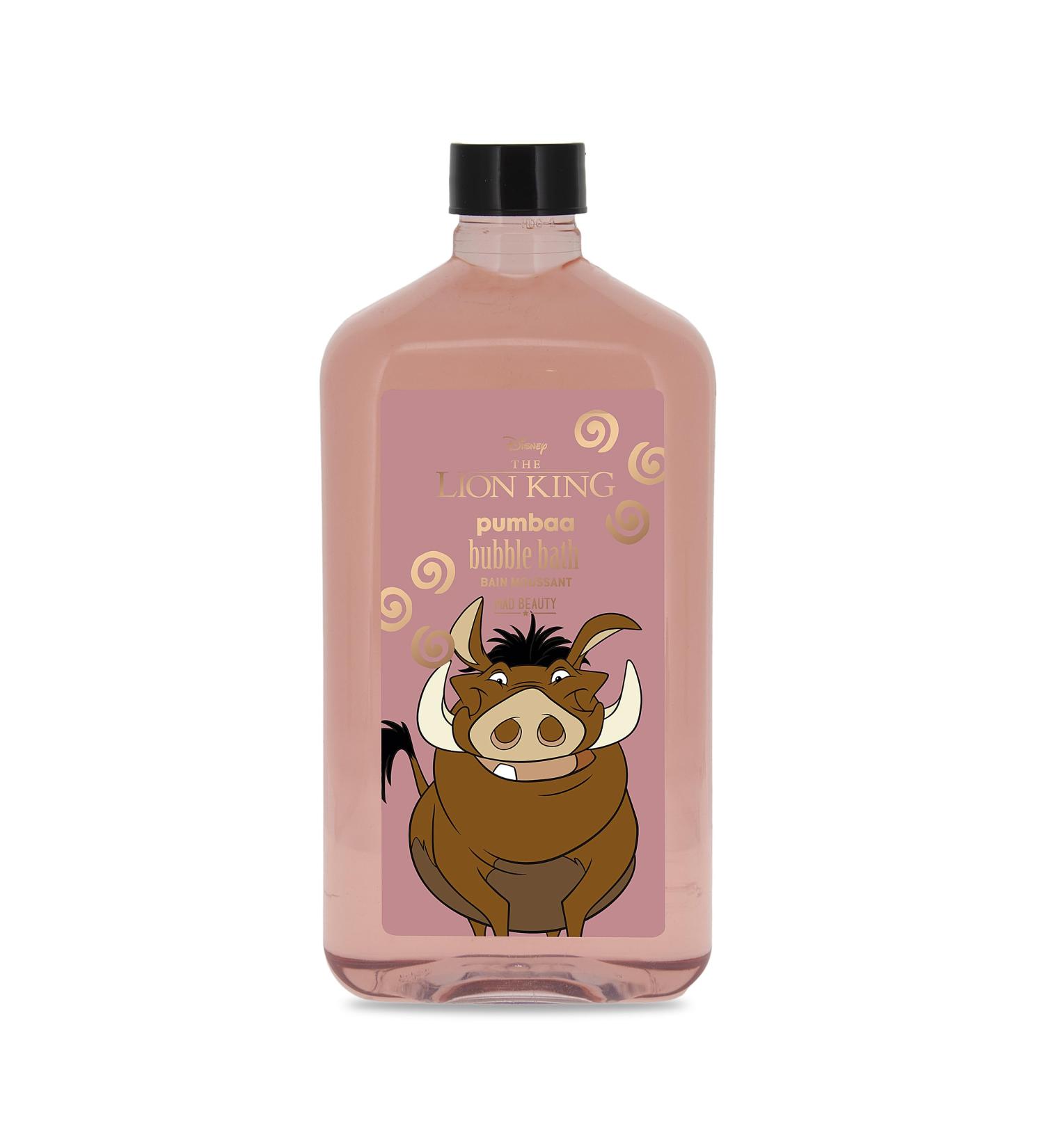 Mad Beauty Disney Lion King Pumbaa Bubble Bath 60ml | Watermelon Scent | Fun Bath Time for Kids & Adults | Cruelty-Free | Gift for Disney Fans