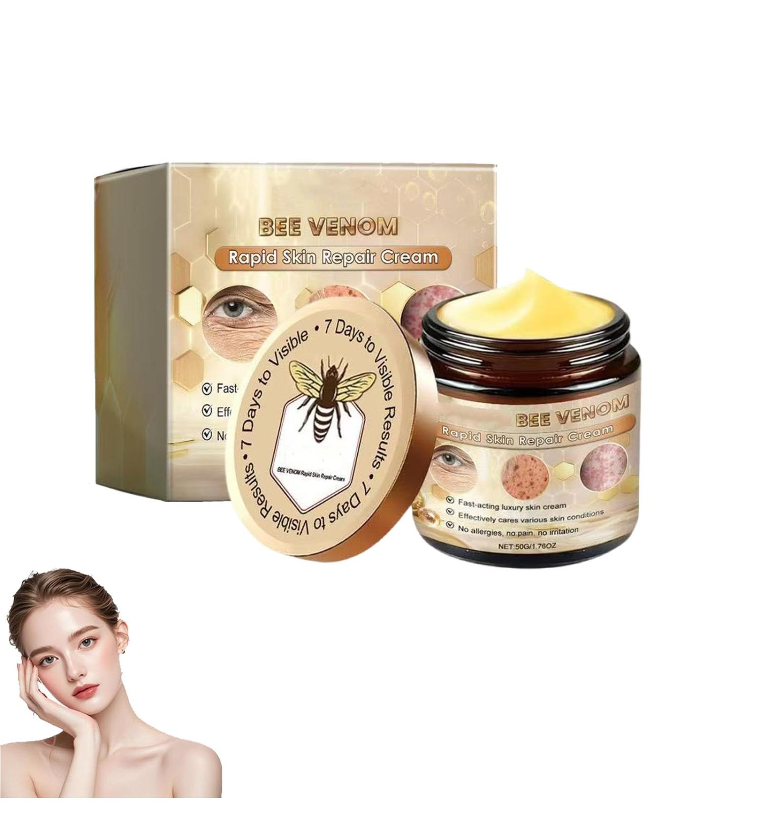  JIAOY Bee Venom Skin Treatment Cream Bee Venom Anti Wrinkle Cream Bee Venom Firming Serum For Face Bee Venom Skin Treatment For Multiple - Buy Online on GoSupps.com