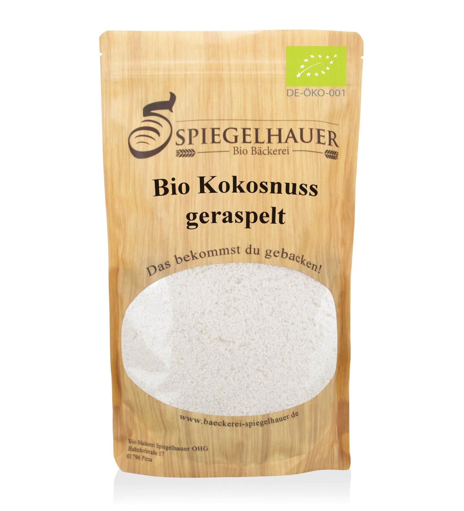 Organic Coconut Flakes 1 kg - Raw Unsweetened Unroasted Grated Coconut for Baking & Snacking | International Shipping Available - Buy Online on GoSupps.com