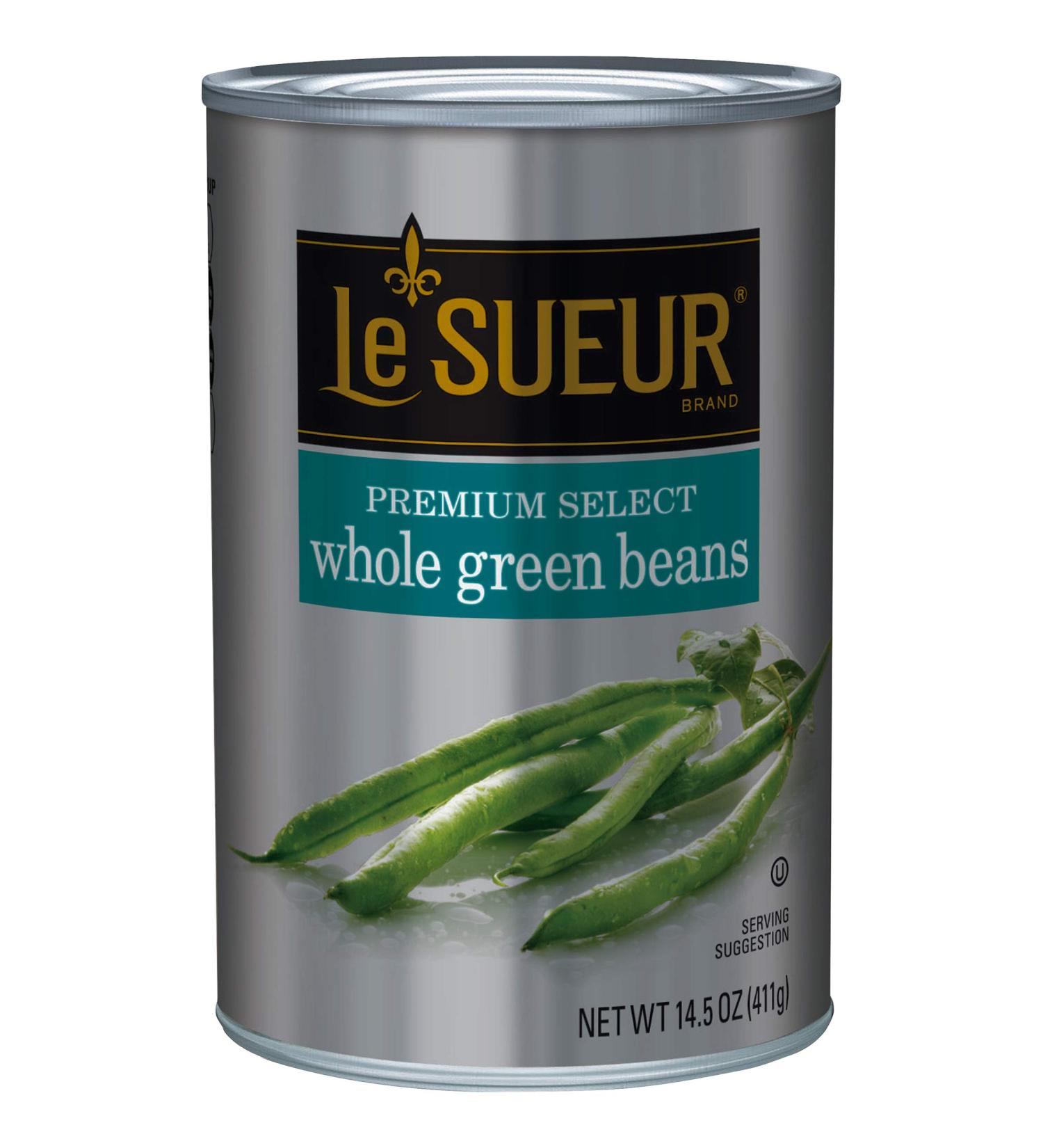 Le Sueur Premium Select Whole Green Beans, 14.5 Ounce (Pack of 12)
