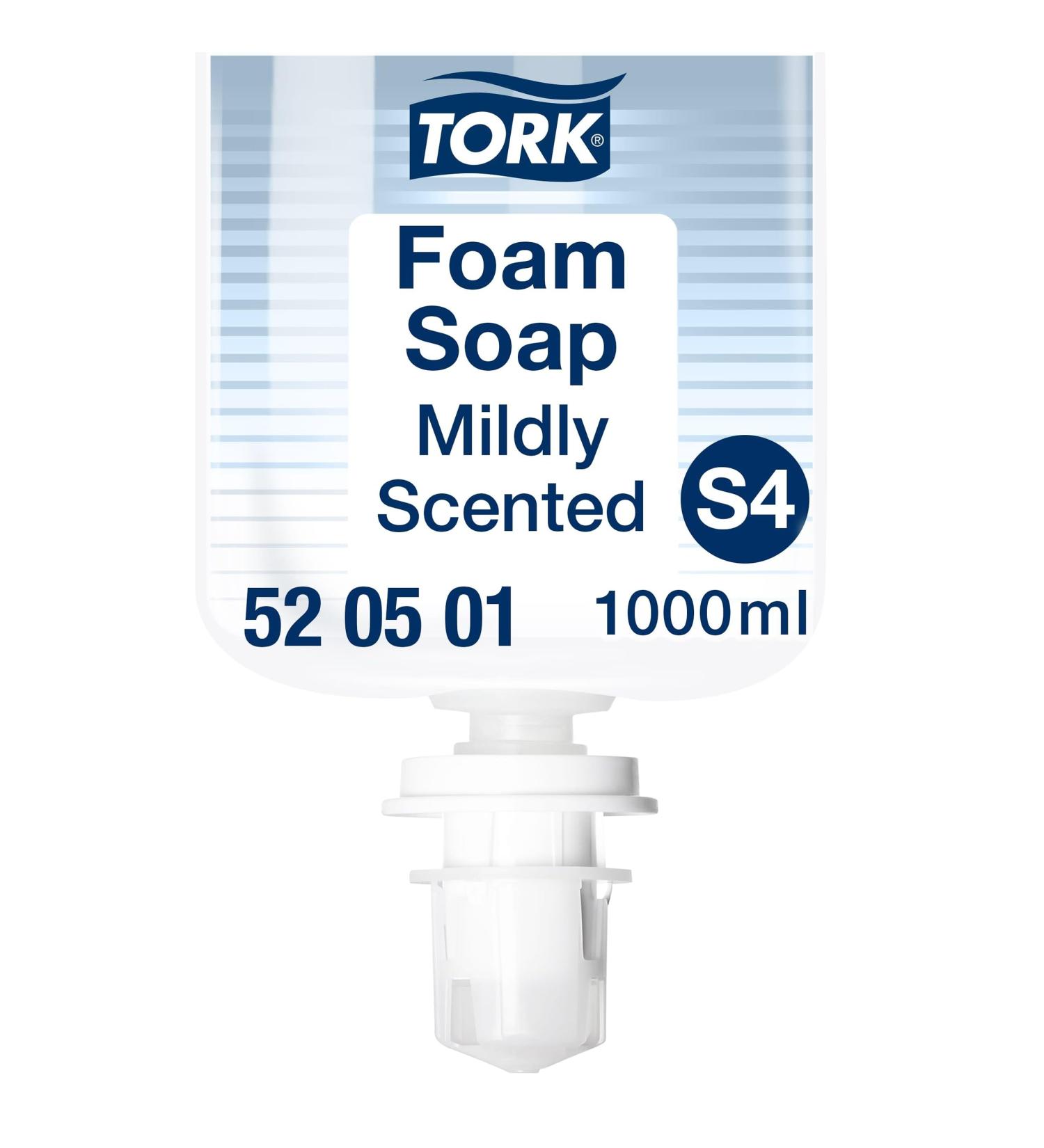 Tork Mild Scented Hand Foam Soap S4 - 1000 ml Eco-Friendly Liquid Soap for Reduced Consumption | Buy Online Internationally - Buy Online on GoSupps.com