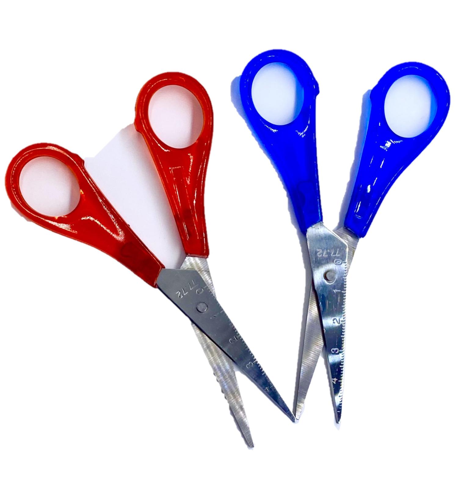 2 Pcs Ultra Sharp Children's Craft Scissors - 5 Stainless Steel with Plastic Handle - Buy Online on GoSupps.com