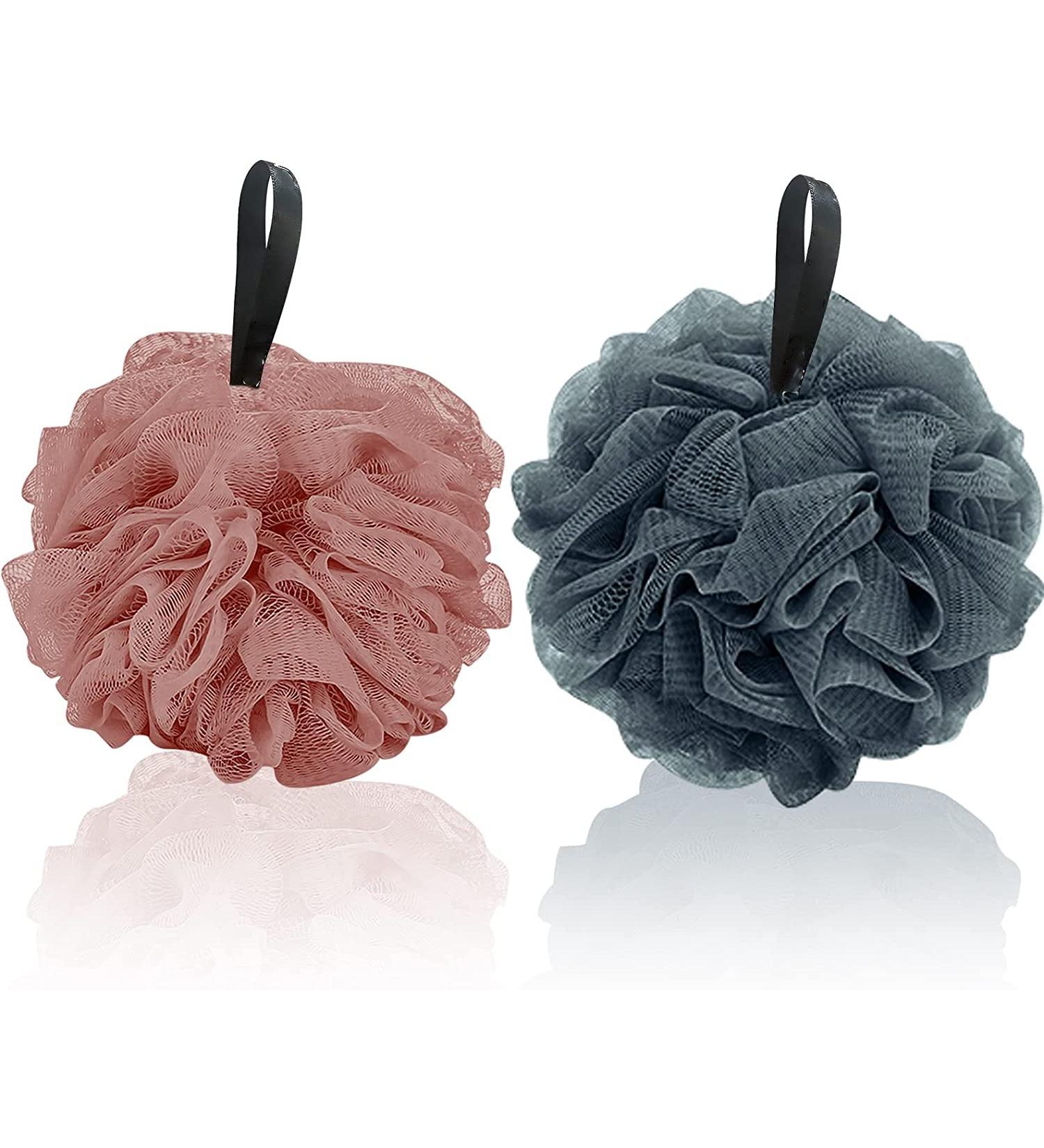 Soft Bath Sponge Shower Puff | Exfoliating Loofah Pouf | Mesh Scrunchies for Adults - A02 - Buy Online on GoSupps.com