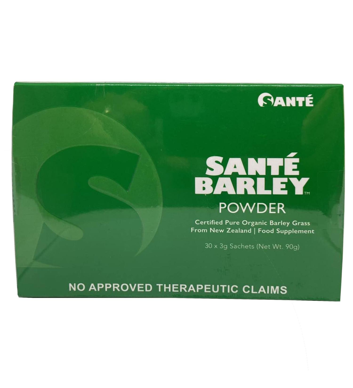 Sante Pure Barley New Zealand Blend Powder - 1 Box, 30 Sachets | Organic Superfood Supplement - Buy Online on GoSupps.com