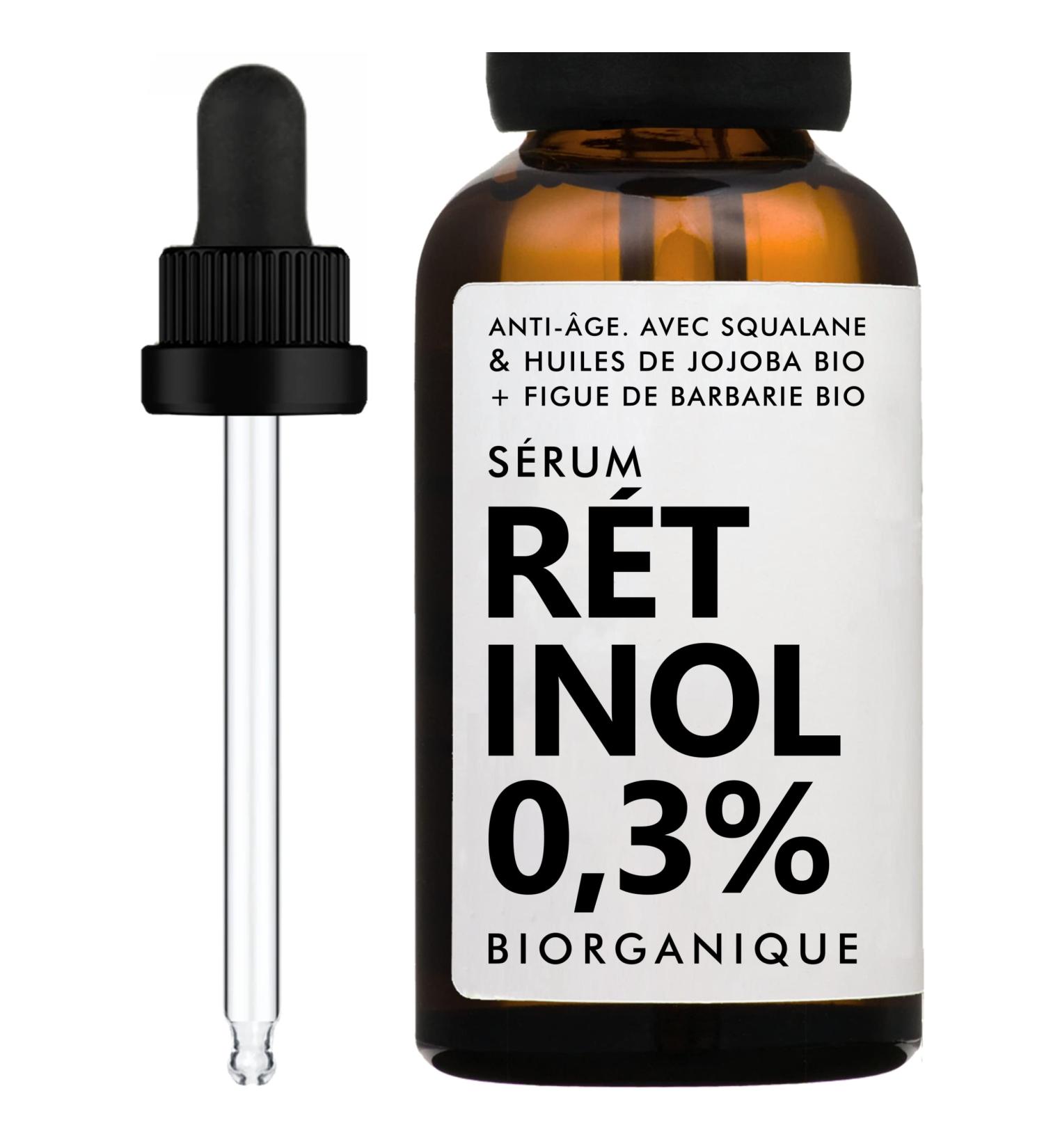RETINOL Face Serum | ANTI-AGING | With Prickly Pear Oil + Organic Jojoba Oil | Anti-Wrinkles/Fine Lines/Imperfections | 30ml | 5 essential ingredients and that's it. - Buy Online on GoSupps.com