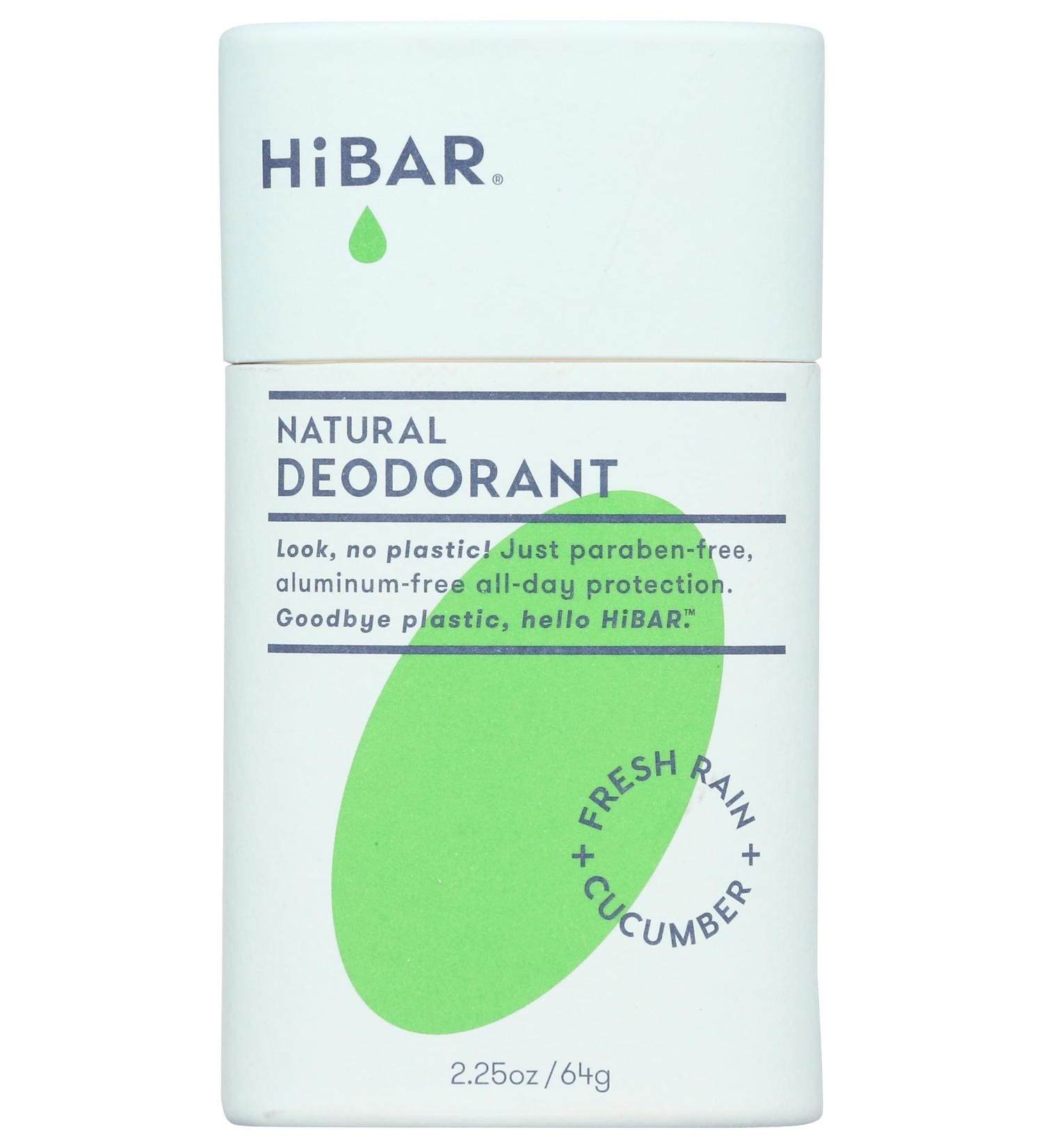 HiBAR Fresh Rain + Cucumber Deodorant 2.25 OZ - Buy Online on GoSupps.com