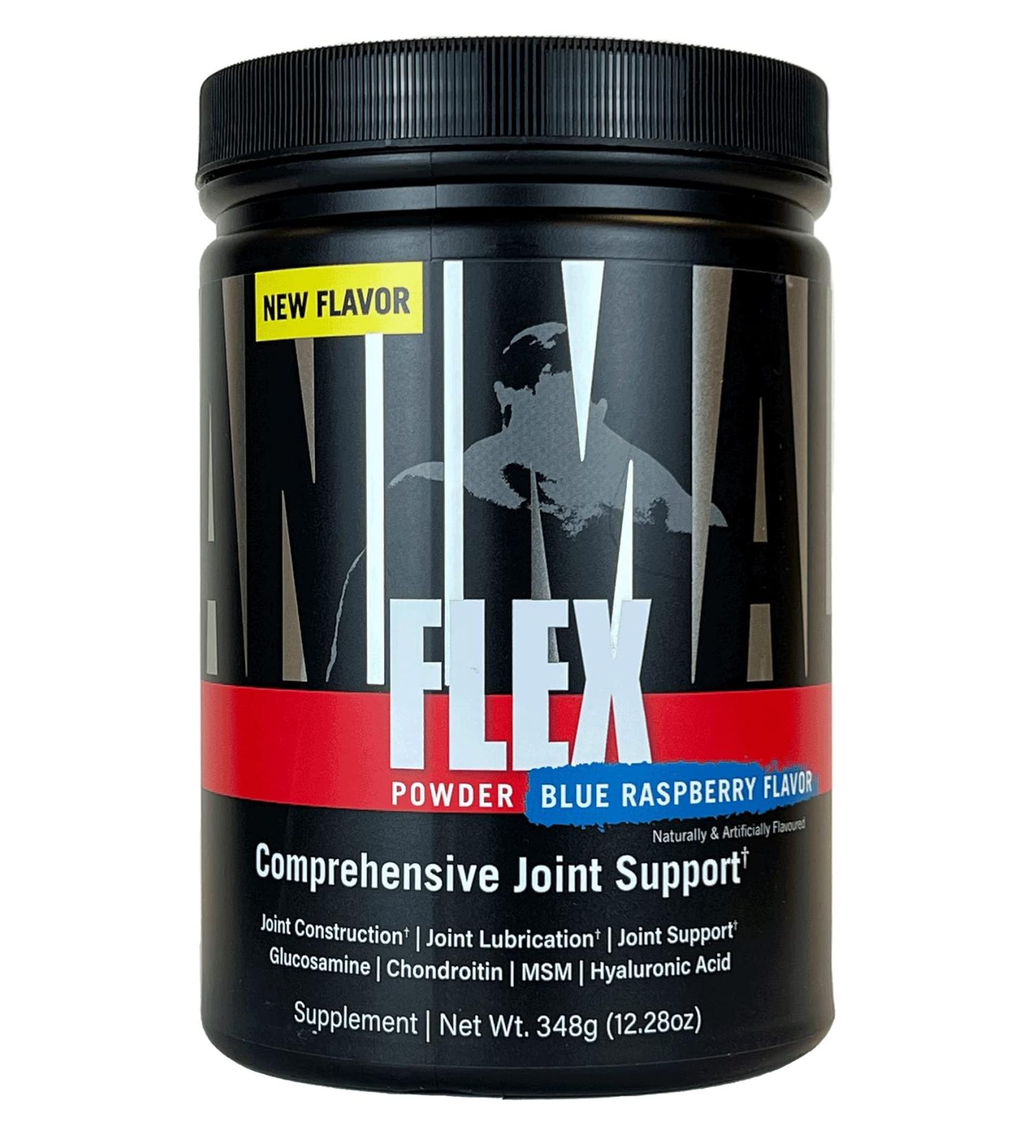 Animal Flex Powder: Complete Joint Support Supplement with Collagen, Turmeric, Glucosamine & Chondroitin - 30 Scoops Blue Raspberry - Buy Online on GoSupps.com