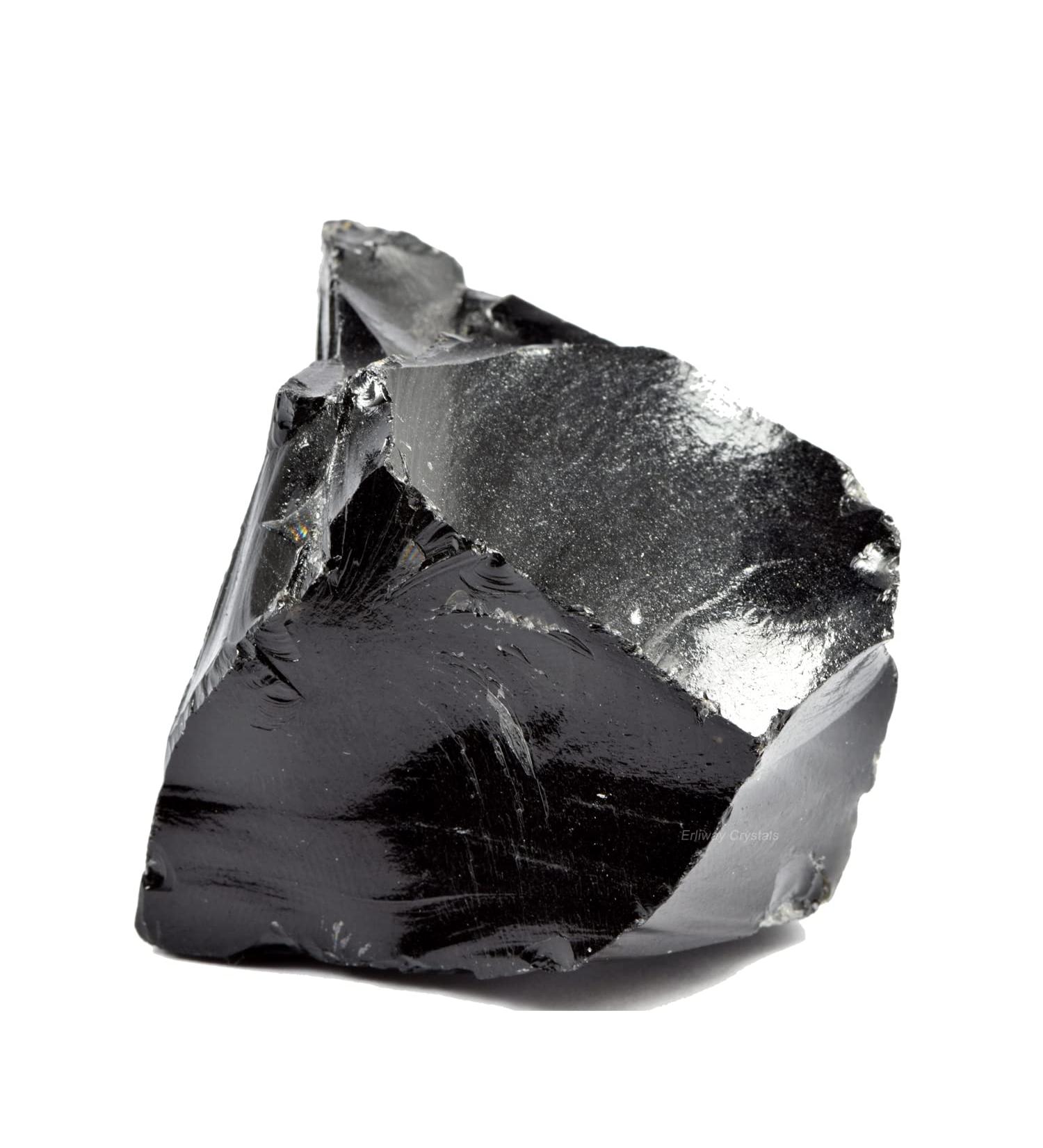 Black Obsidian Raw Crystal Large 1.25-2.0 | Healing Stones for Tumbling & Cabbing - Natural Rough Stones for Fountain, Decoration, & Polishing - Wicca & Reiki - Buy Online on GoSupps.com