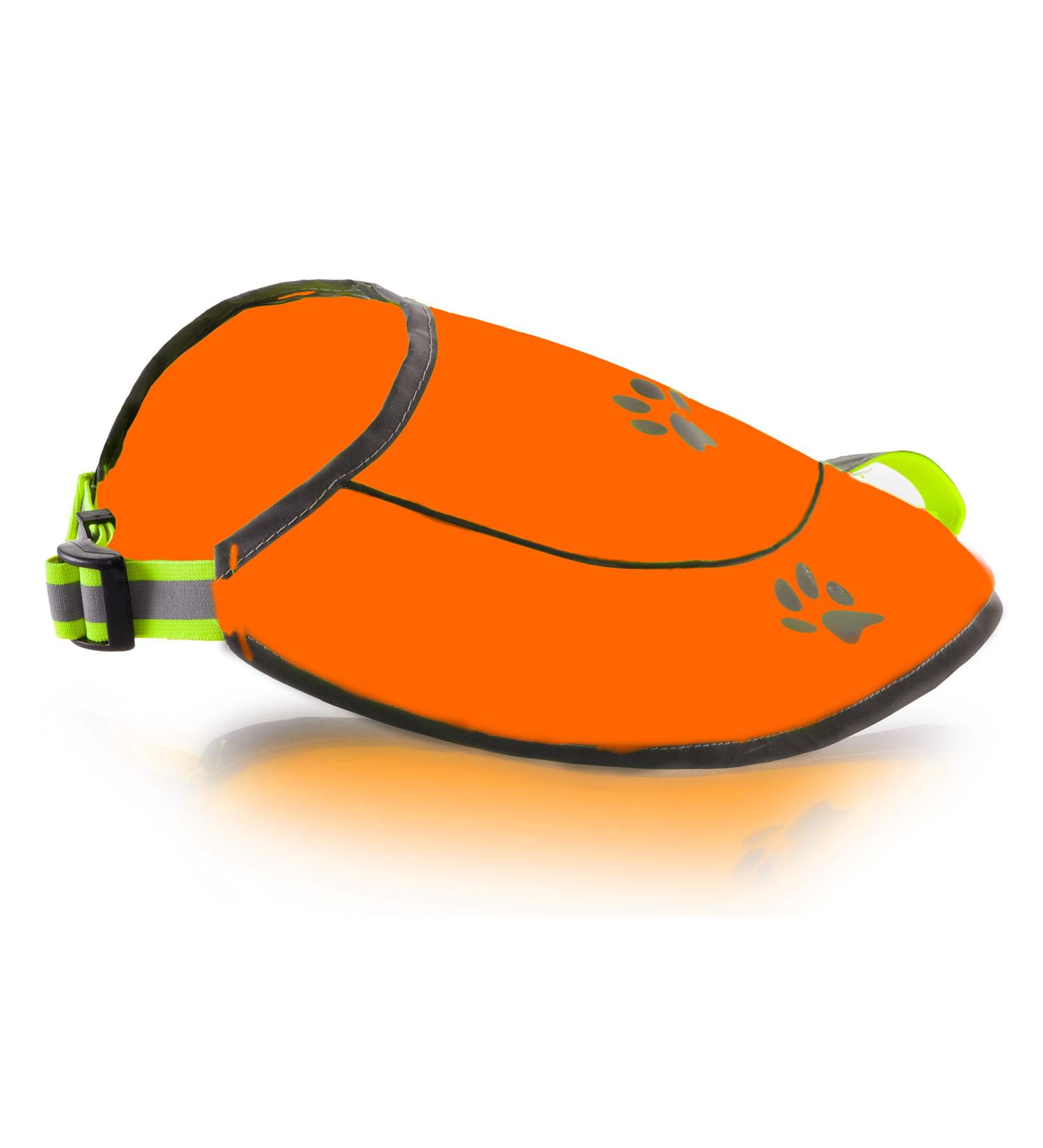 Dog West Safety Reflective Hunting Waterproof Vest - Night & Day Visibility Comfort Fit XS-XXL Orange/Yellow - Buy Online on GoSupps.com