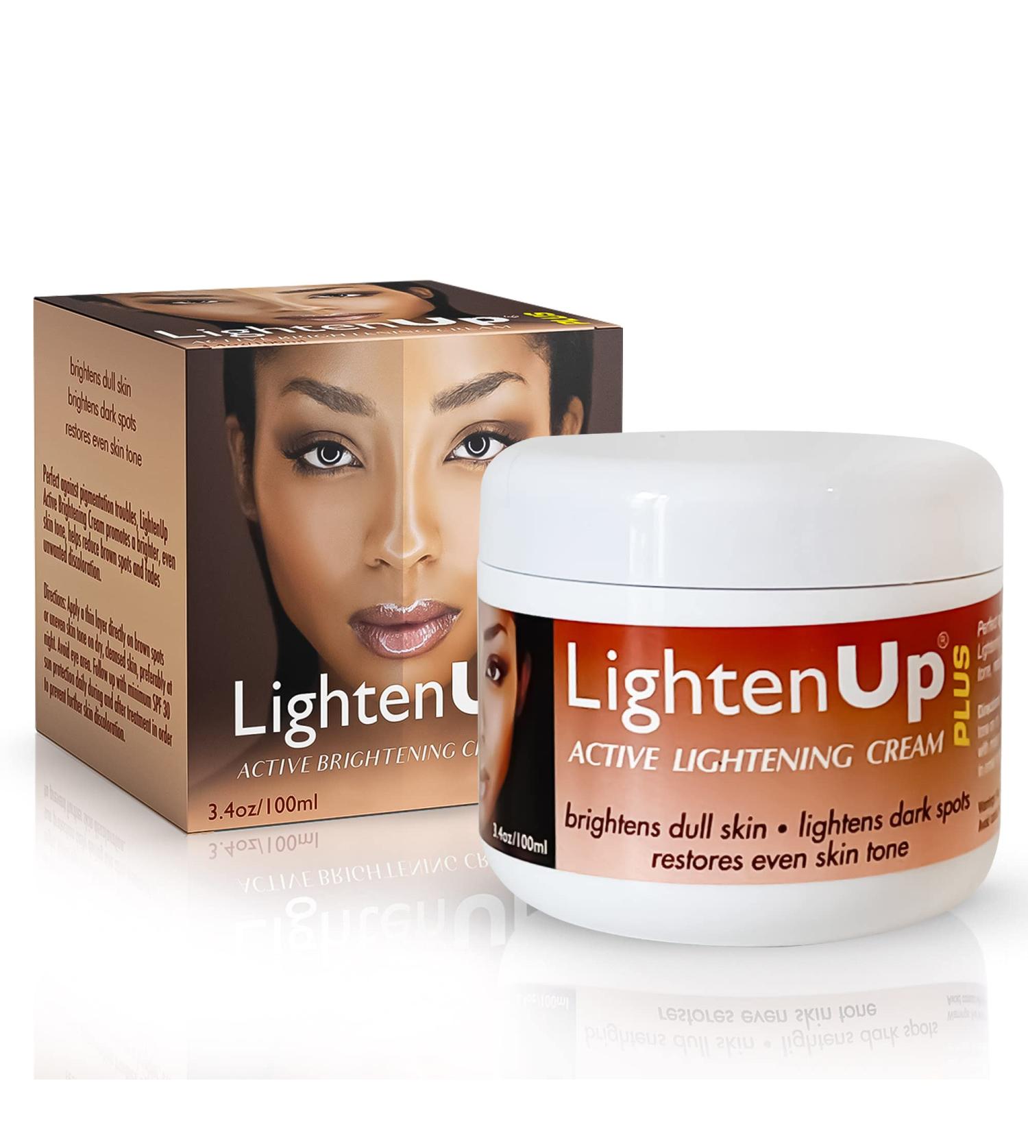 LightenUp Plus Active Skin Brightening Cream - 3.4 Fl oz / 100 ml - Cream For Face and Body - Buy Online on GoSupps.com