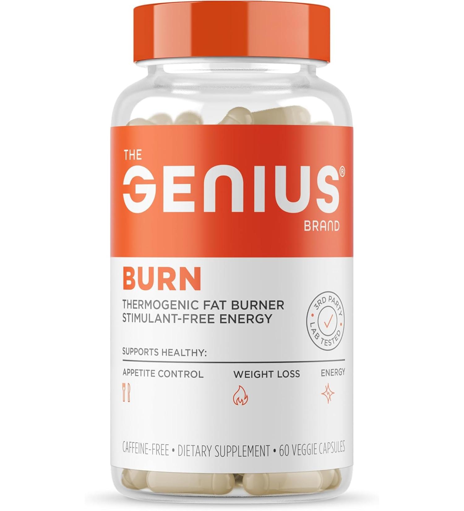 Genius Fat Burner - 60 Capsules for Men & Women | Optimize Weight Loss & Boost Energy - Buy Online on GoSupps.com