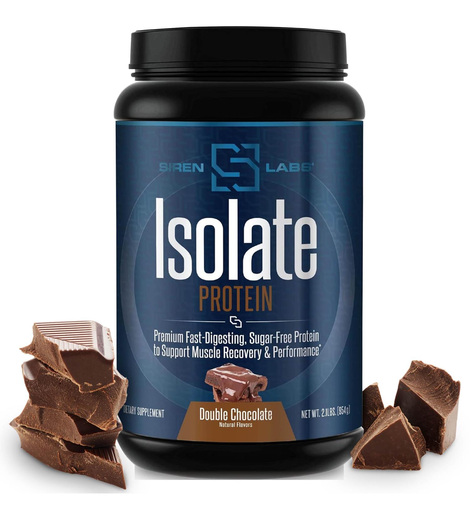 Siren Labs Isolate Premium Whey Protein Powder - Keto Friendly Hydrolysate with Amino Acids for Muscle Growth - Decadent Chocolate (30 Servings - Buy Online on GoSupps.com