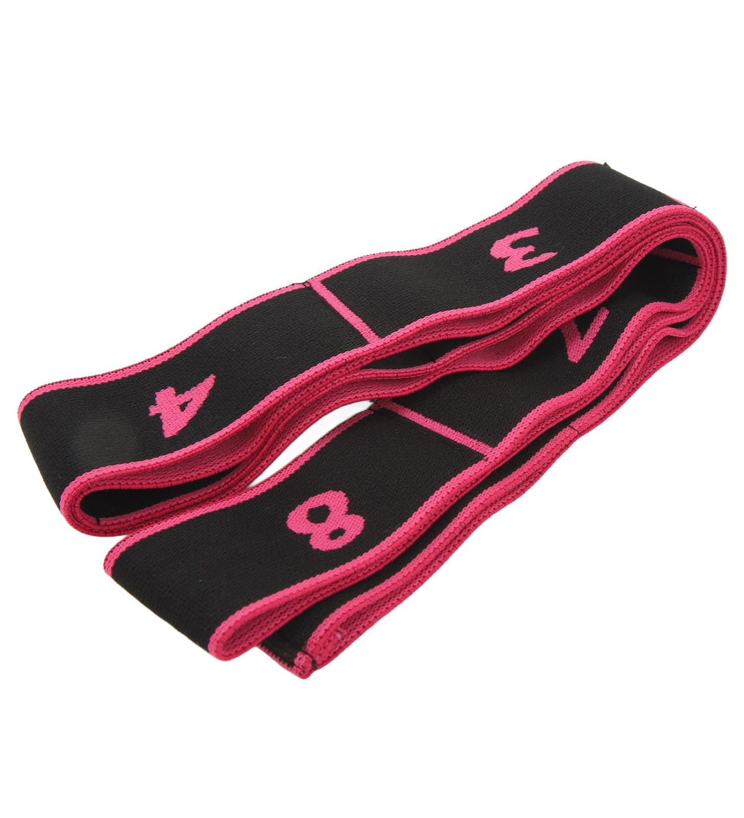 High Strength Yoga Tension Strap | Stretch Exercise Band with Numbers | Versatile Body Training Compact Size All Body Use - Buy Online on GoSupps.com