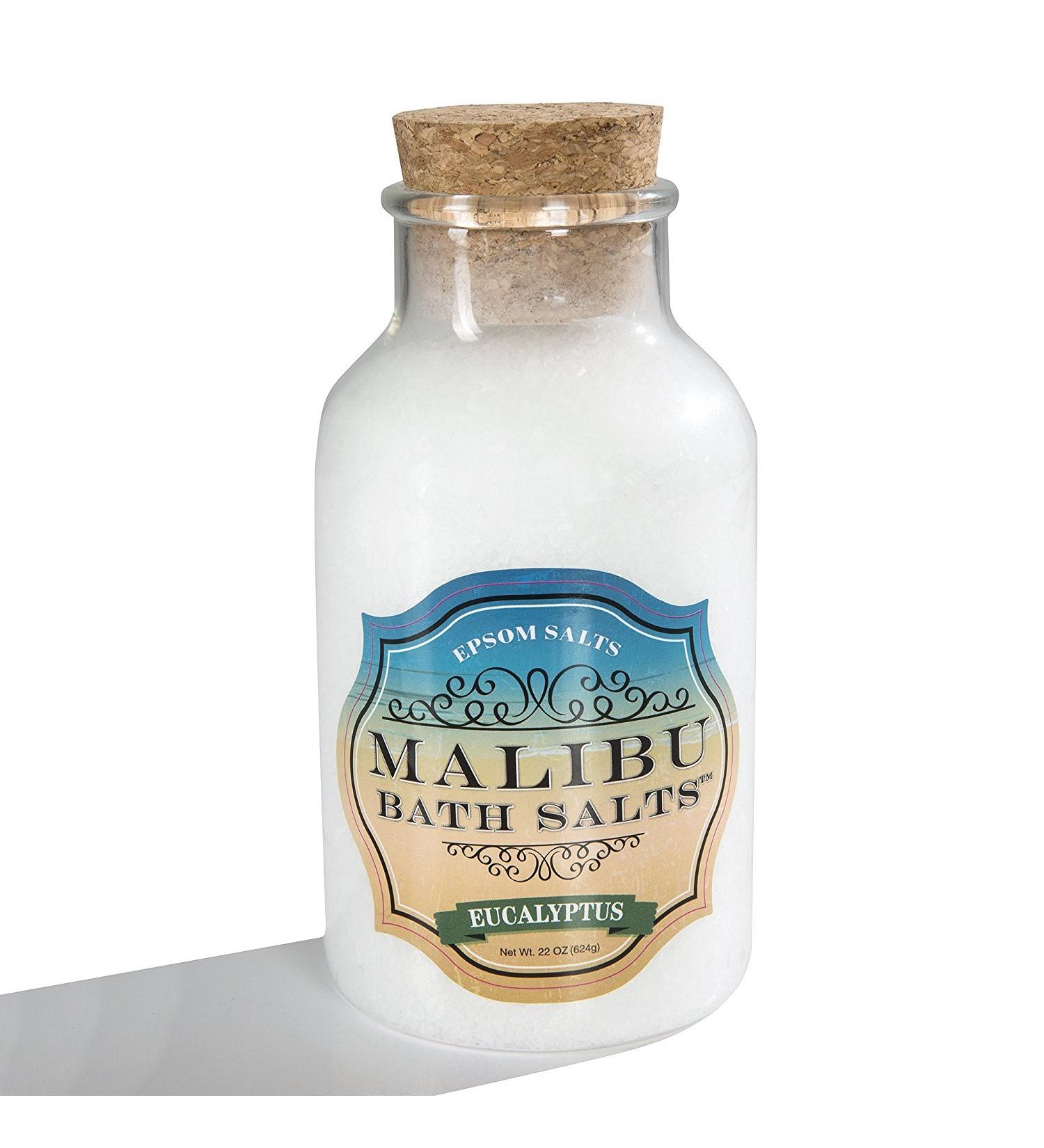 Malibu Epsom Bath Salts - Eucalyptus Scent - 22 oz | Relaxation & Muscle Relief | International Shipping - Buy Online on GoSupps.com