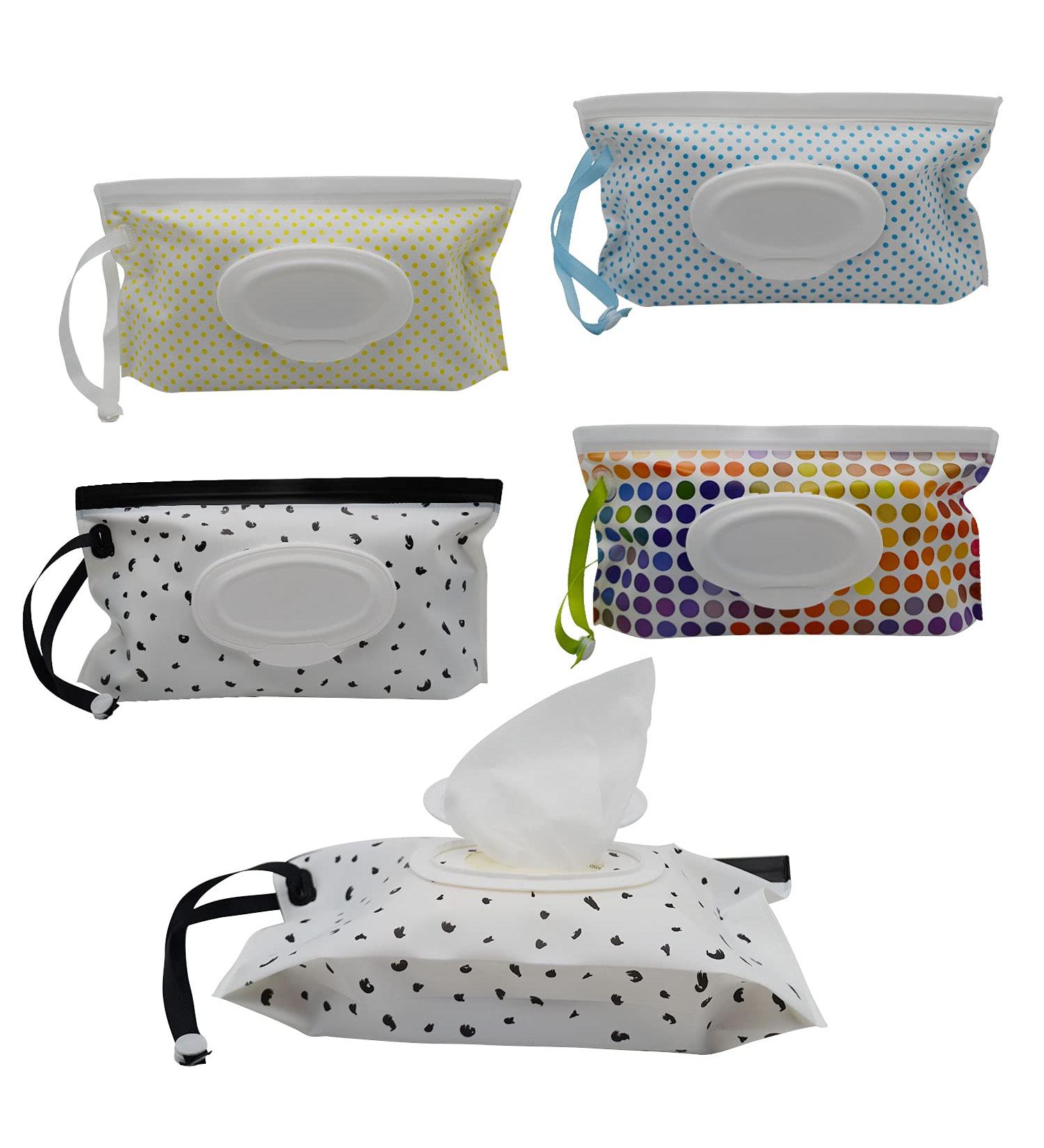 Eco-Friendly Gajicu Travel Containers - 4 Pack Reusable Wet Wipe Dispenser for Baby & Cleaning Towels - Buy Online on GoSupps.com