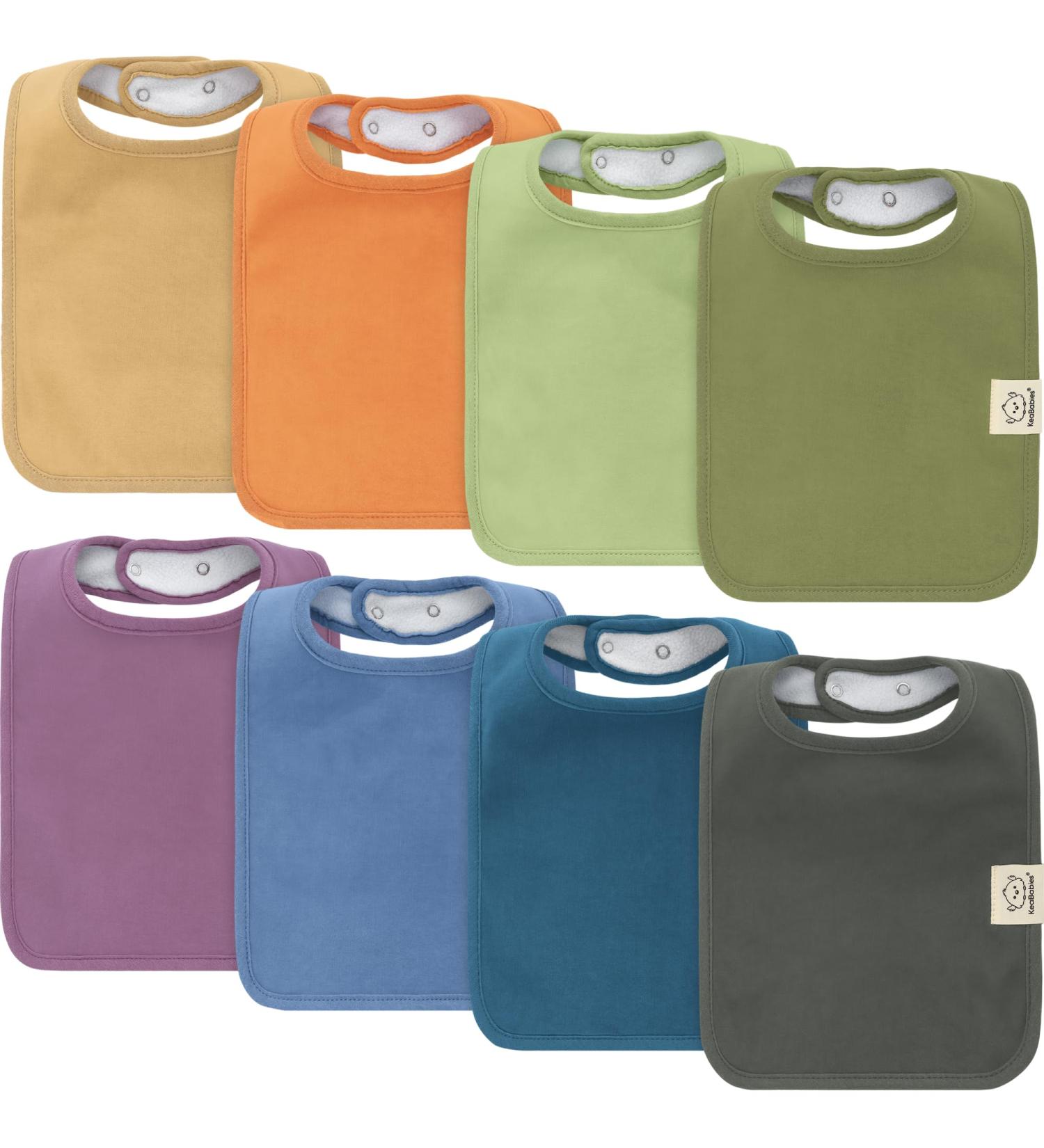 8-Pack Organic Baby Bibs for Boys & Girls - Dool Libbon | Eco-Friendly Stylish Baby Bibs for Mealtime - Buy Online on GoSupps.com