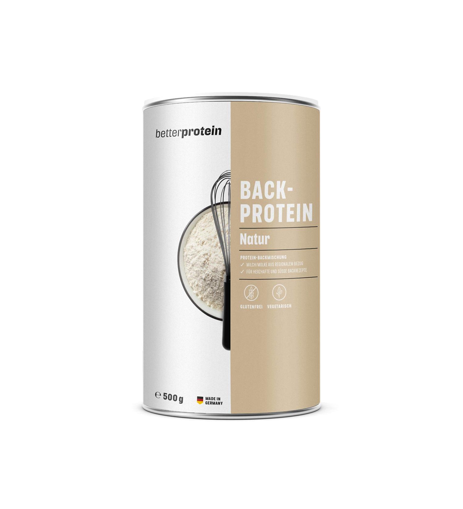 Back Protein - Low Carb Protein Powder for Baking | 500G Neutral Mixture | Betterprotein | Made in Germany - Buy Online on GoSupps.com