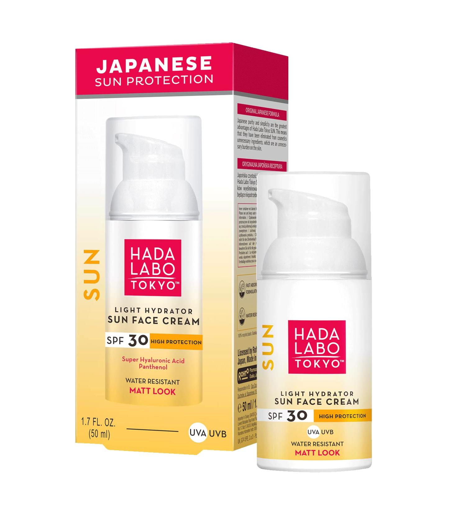 Hada Labo Tokyo Sun Face Sun Cream - Sun Cream 50 ml 30SPF - Face Sun Cream - Isntree Sunscreen - Face Sun Protection - Buy Online on GoSupps.com